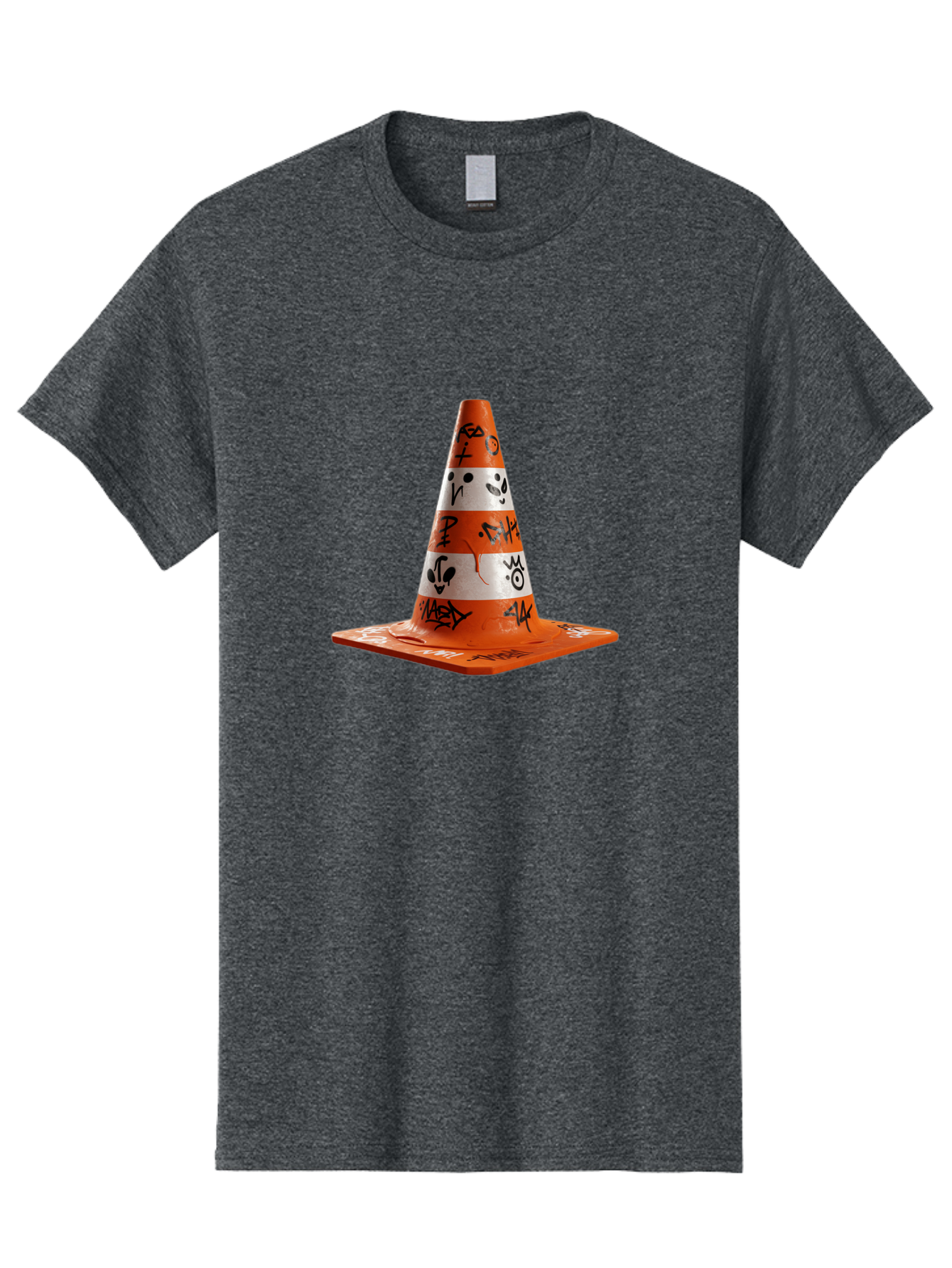 Traffic-Cone-With-Graffiti Men'S Graphic Tee, 100% Cotton, Comfortable Casual Summer Wear, Machine Washable, Vintage Camera, Old Camera, Antique Camera, Black Camera, Classic Photography, Photography Equipment, Nostalgic Device, Film Camera, Ban843 6