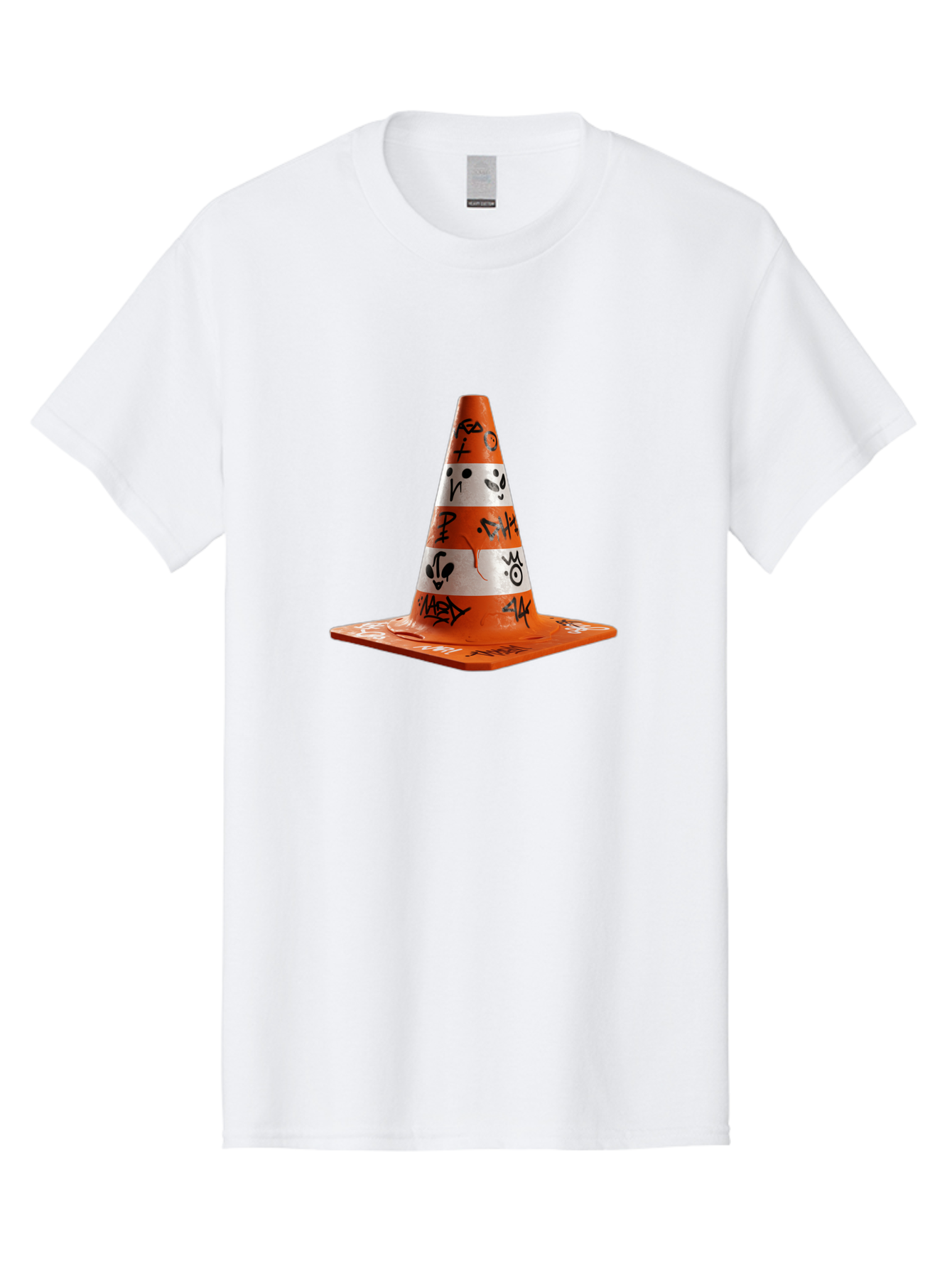 Traffic-Cone-With-Graffiti Men'S Graphic Tee, 100% Cotton, Comfortable Casual Summer Wear, Machine Washable, Vintage Camera, Old Camera, Antique Camera, Black Camera, Classic Photography, Photography Equipment, Nostalgic Device, Film Camera, Ban843 10