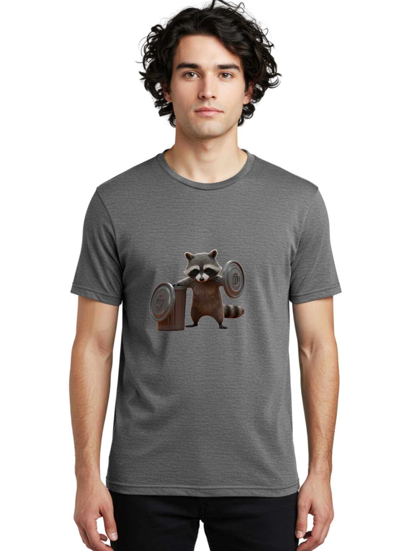 Trash-Can-Dumbbell-Raccoon Men'S Graphic Tee, 100% Cotton, Comfortable Casual Summer Wear, Machine Washable, Vintage Camera, Old Camera, Antique Camera, Black Camera, Classic Photography, Photography Equipment, Nostalgic Device, Film Camera, Ban846 23
