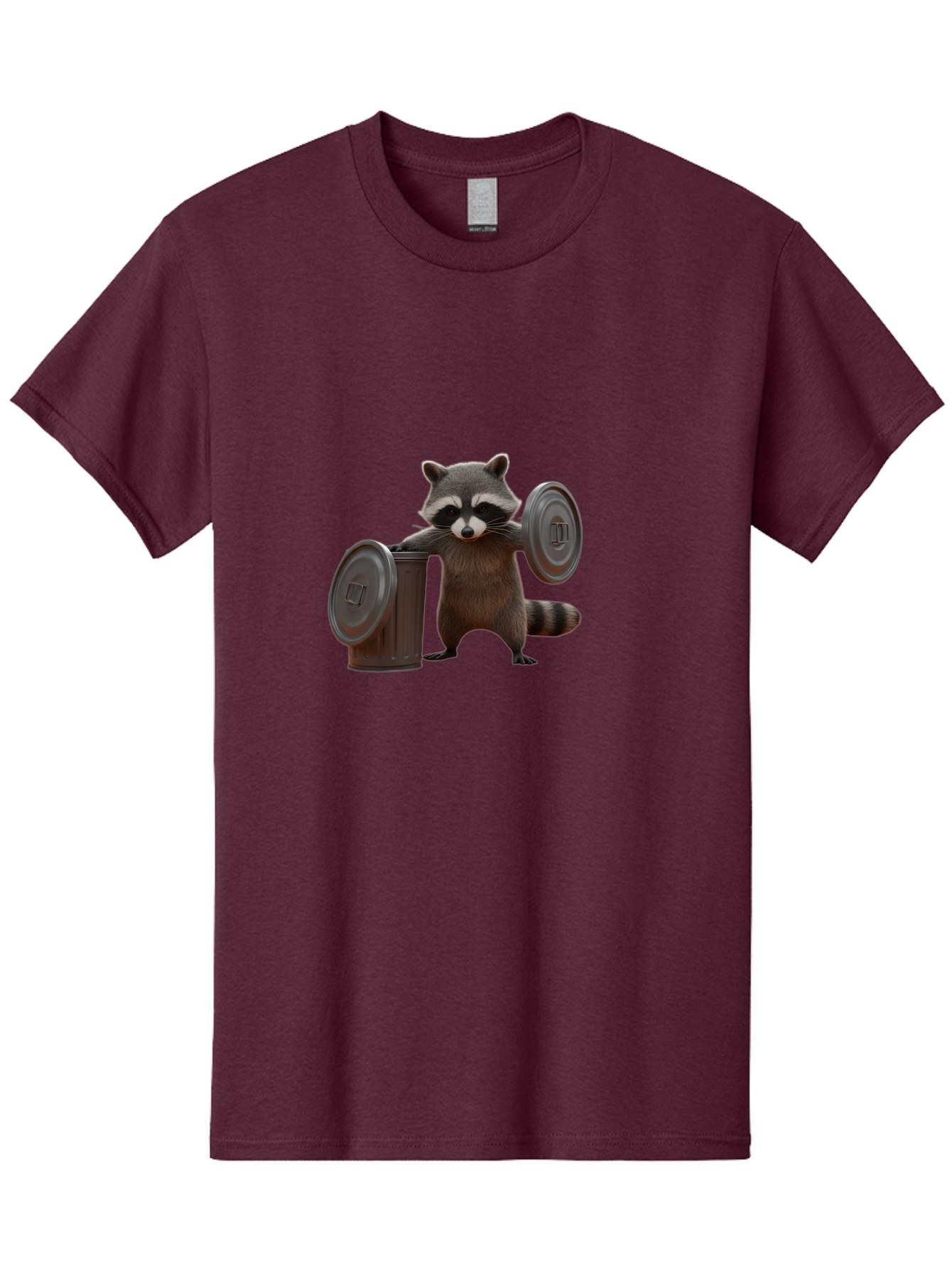 Trash-Can-Dumbbell-Raccoon Men'S Graphic Tee, 100% Cotton, Comfortable Casual Summer Wear, Machine Washable, Vintage Camera, Old Camera, Antique Camera, Black Camera, Classic Photography, Photography Equipment, Nostalgic Device, Film Camera, Ban846