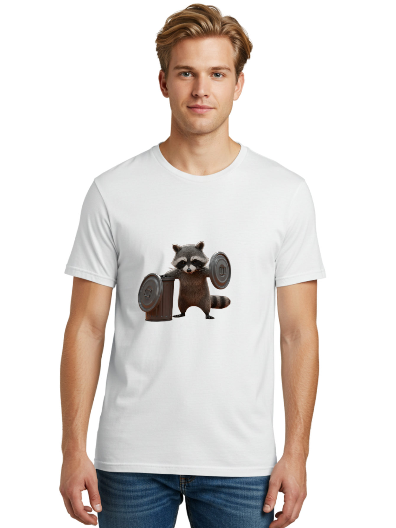 Trash-Can-Dumbbell-Raccoon Men'S Graphic Tee, 100% Cotton, Comfortable Casual Summer Wear, Machine Washable, Vintage Camera, Old Camera, Antique Camera, Black Camera, Classic Photography, Photography Equipment, Nostalgic Device, Film Camera, Ban846 19