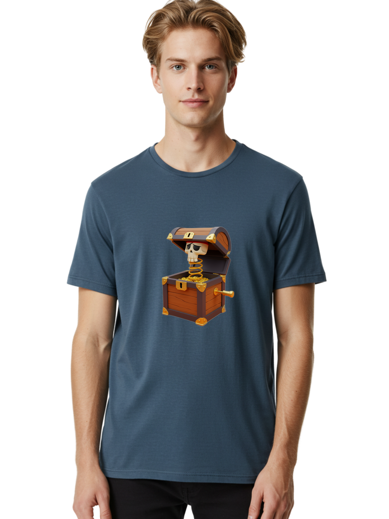 Treasure-Chest-Jack-In-The-Box Men'S Graphic Tee, 100% Cotton, Comfortable Casual Summer Wear, Machine Washable, Vintage Camera, Old Camera, Antique Camera, Black Camera, Classic Photography, Photography Equipment, Nostalgic Device, Ban847 23
