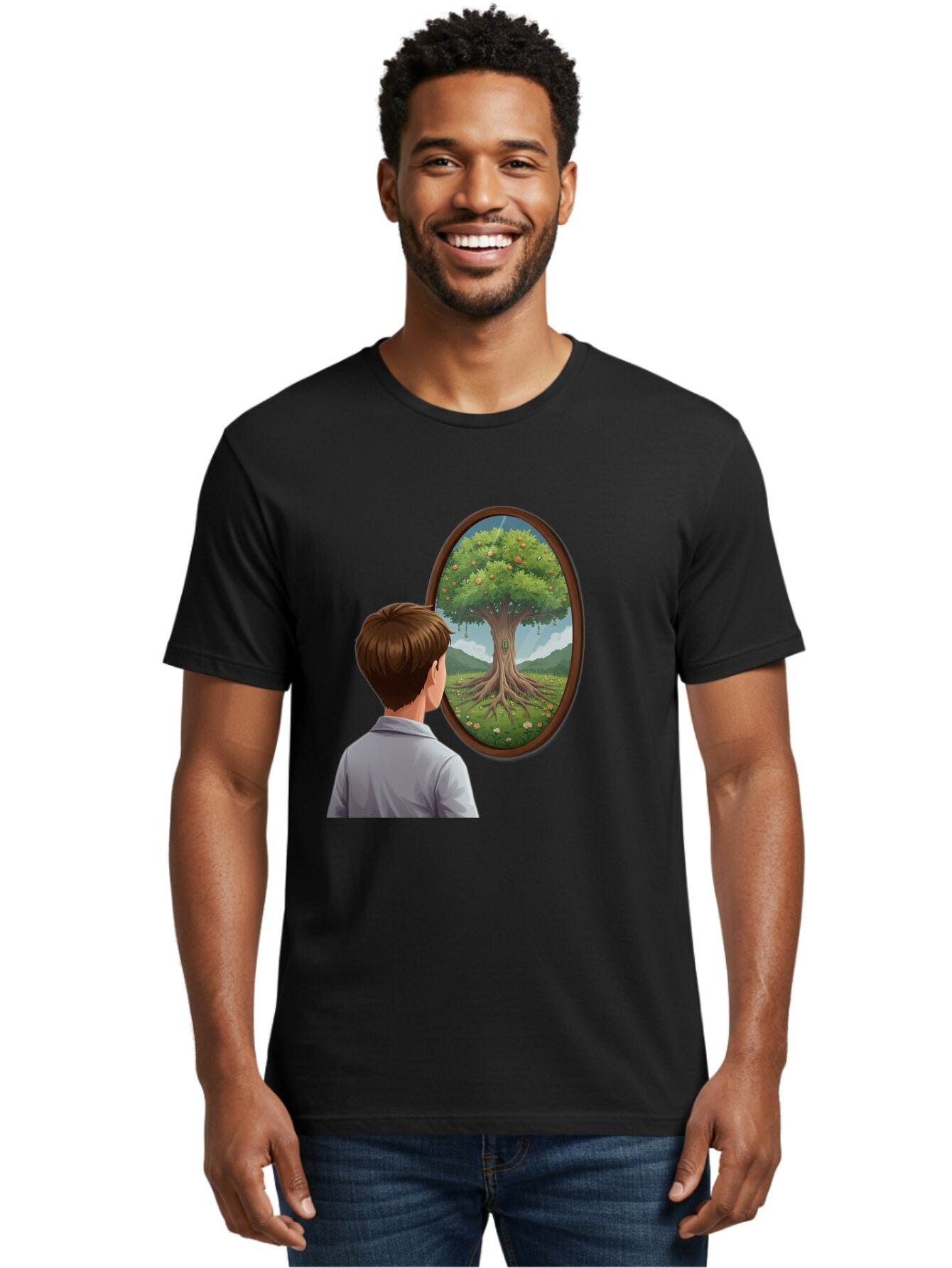 Tree-Of-Life-Mirror Men'S Graphic Tee, 100% Cotton, Comfortable Casual Summer Wear, Machine Washable, Vintage Camera, Old Camera, Antique Camera, Black Camera, Classic Photography, Photography Equipment, Nostalgic Device, Film Camera, Ban853 19