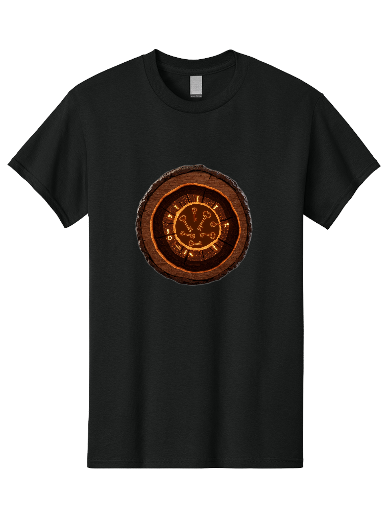 Tree-Stump-Clock Men'S Graphic Tee, 100% Cotton, Comfortable Casual Summer Wear, Machine Washable, Vintage Camera, Old Camera, Antique Camera, Black Camera, Classic Photography, Photography Equipment, Nostalgic Device, Film Camera, Camera Art Ban855 12