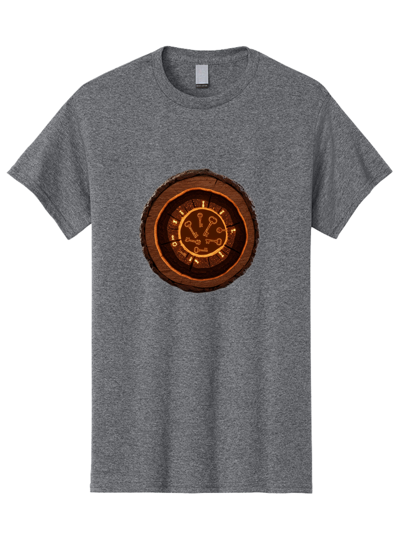 Tree-Stump-Clock Men'S Graphic Tee, 100% Cotton, Comfortable Casual Summer Wear, Machine Washable, Vintage Camera, Old Camera, Antique Camera, Black Camera, Classic Photography, Photography Equipment, Nostalgic Device, Film Camera, Camera Art Ban855 6