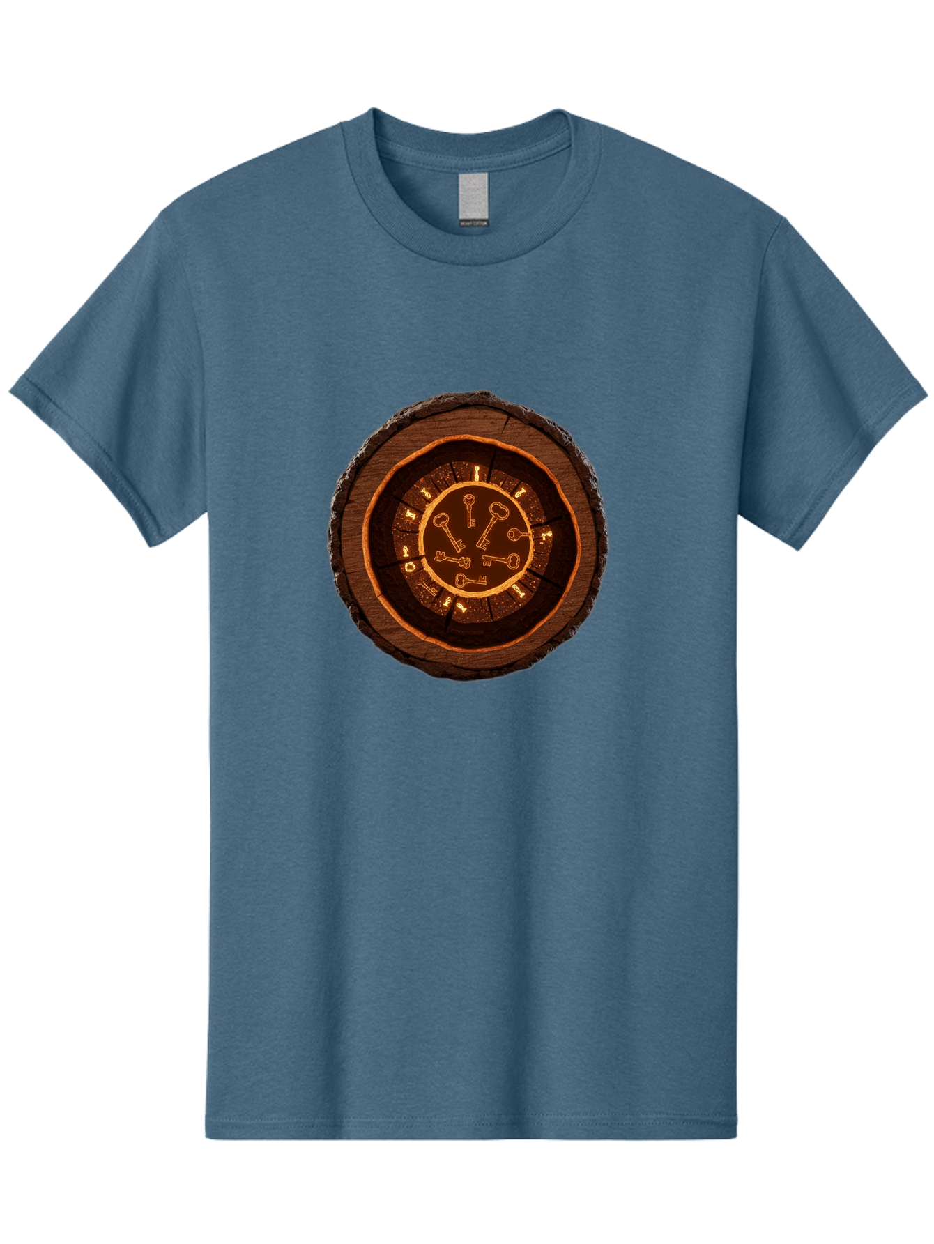 Tree-Stump-Clock Men'S Graphic Tee, 100% Cotton, Comfortable Casual Summer Wear, Machine Washable, Vintage Camera, Old Camera, Antique Camera, Black Camera, Classic Photography, Photography Equipment, Nostalgic Device, Film Camera, Camera Art Ban855