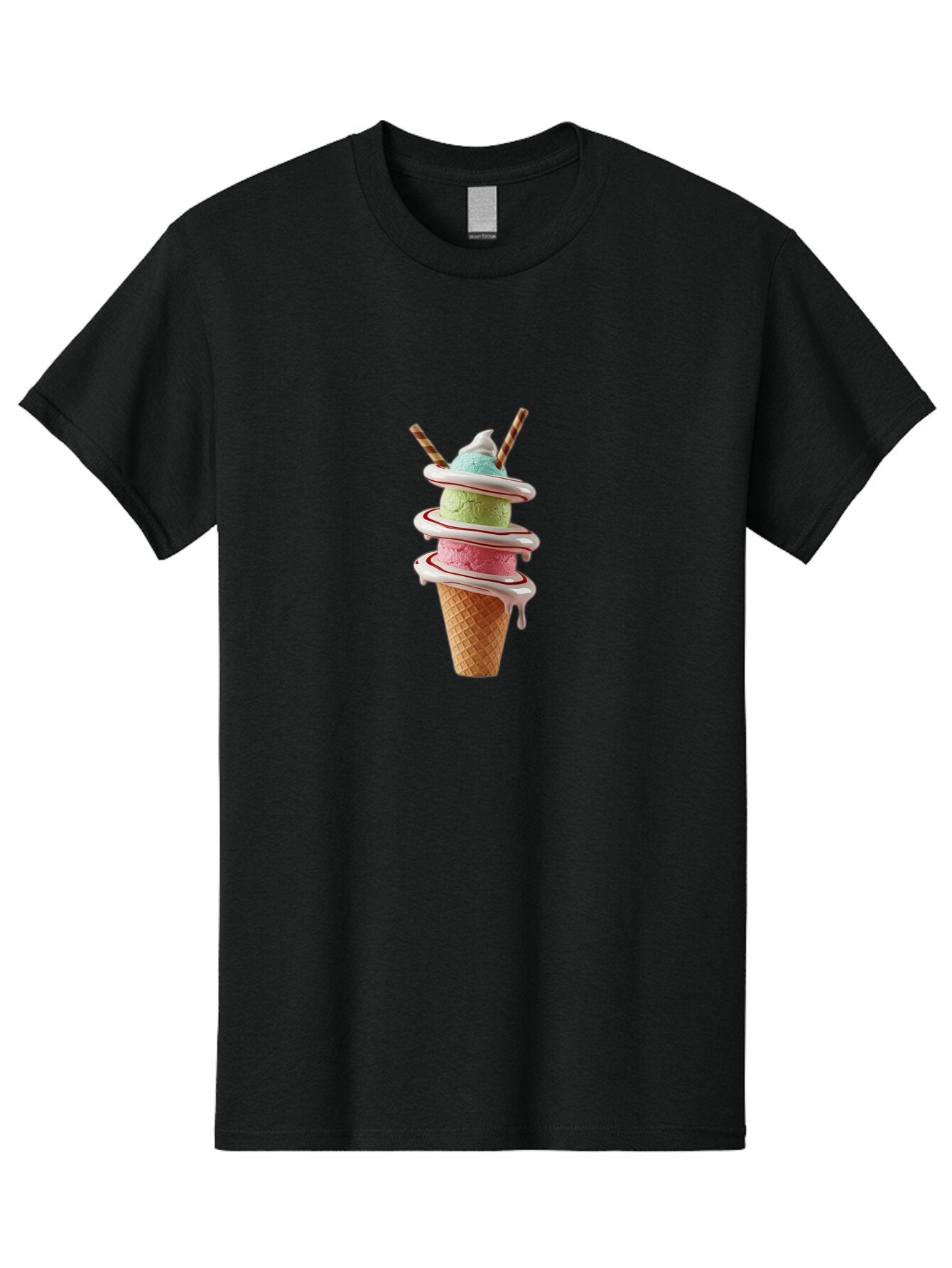 Tri-Colored-Ice-Cream-Cone Men'S Graphic Tee, 100% Cotton, Comfortable Casual Summer Wear, Machine Washable, Vintage Camera, Old Camera, Antique Camera, Black Camera, Classic Photography, Photography Equipment, Nostalgic Device, Film Camera, Ban856 10