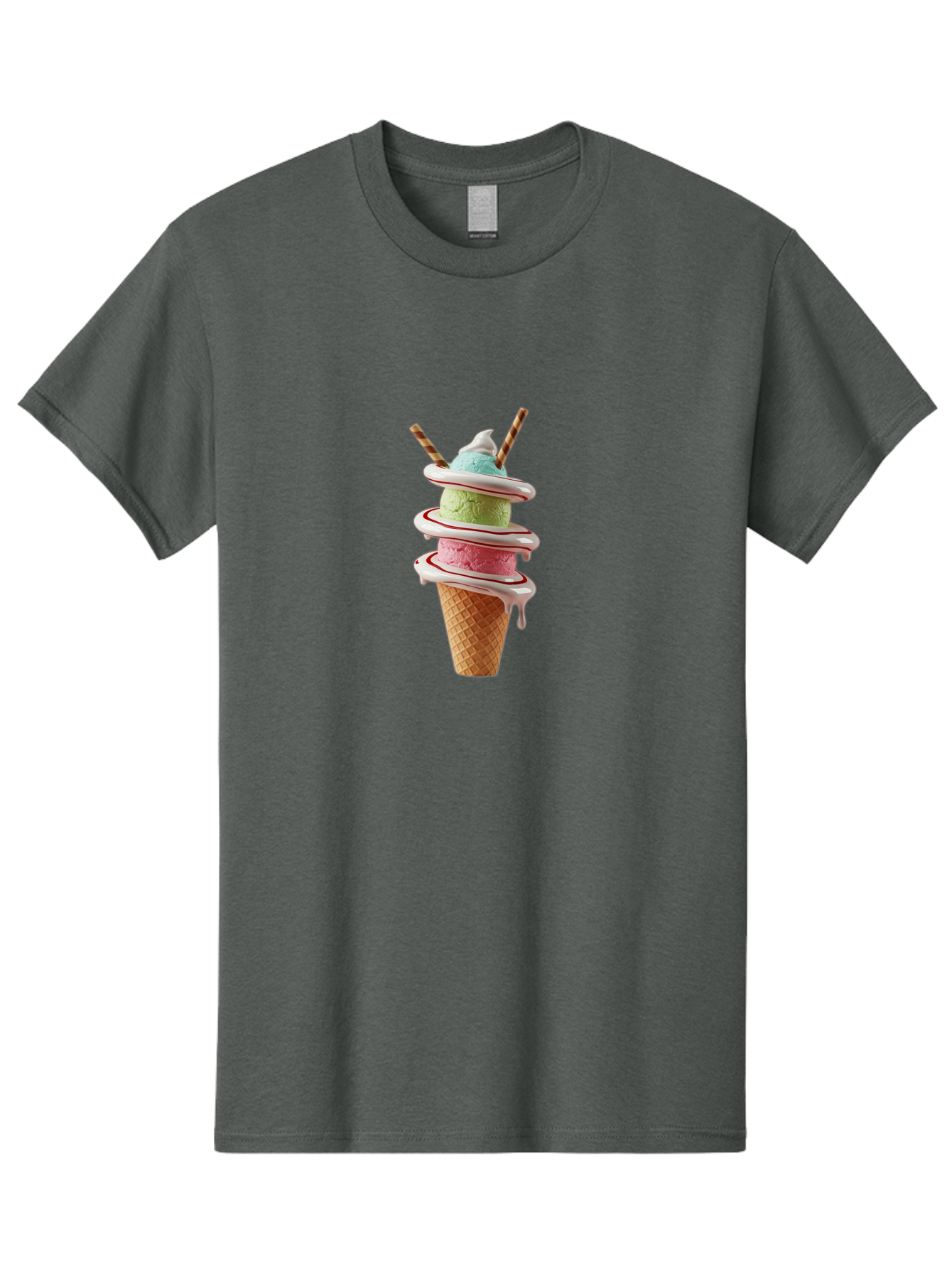 Tri-Colored-Ice-Cream-Cone Men'S Graphic Tee, 100% Cotton, Comfortable Casual Summer Wear, Machine Washable, Vintage Camera, Old Camera, Antique Camera, Black Camera, Classic Photography, Photography Equipment, Nostalgic Device, Film Camera, Ban856 4