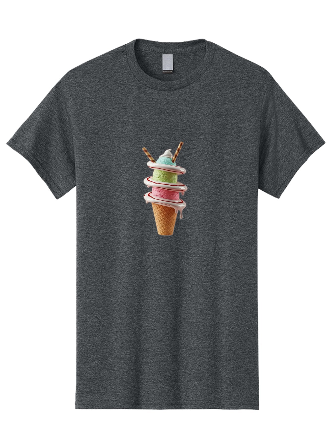 Tri-Colored-Ice-Cream-Cone Men'S Graphic Tee, 100% Cotton, Comfortable Casual Summer Wear, Machine Washable, Vintage Camera, Old Camera, Antique Camera, Black Camera, Classic Photography, Photography Equipment, Nostalgic Device, Film Camera, Ban856 3