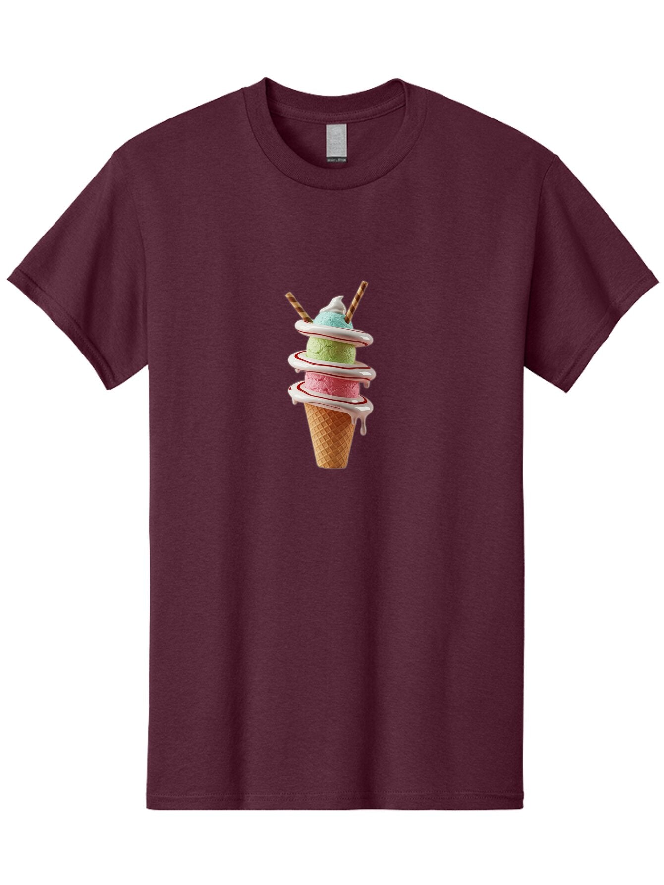 Tri-Colored-Ice-Cream-Cone Men'S Graphic Tee, 100% Cotton, Comfortable Casual Summer Wear, Machine Washable, Vintage Camera, Old Camera, Antique Camera, Black Camera, Classic Photography, Photography Equipment, Nostalgic Device, Film Camera, Ban856