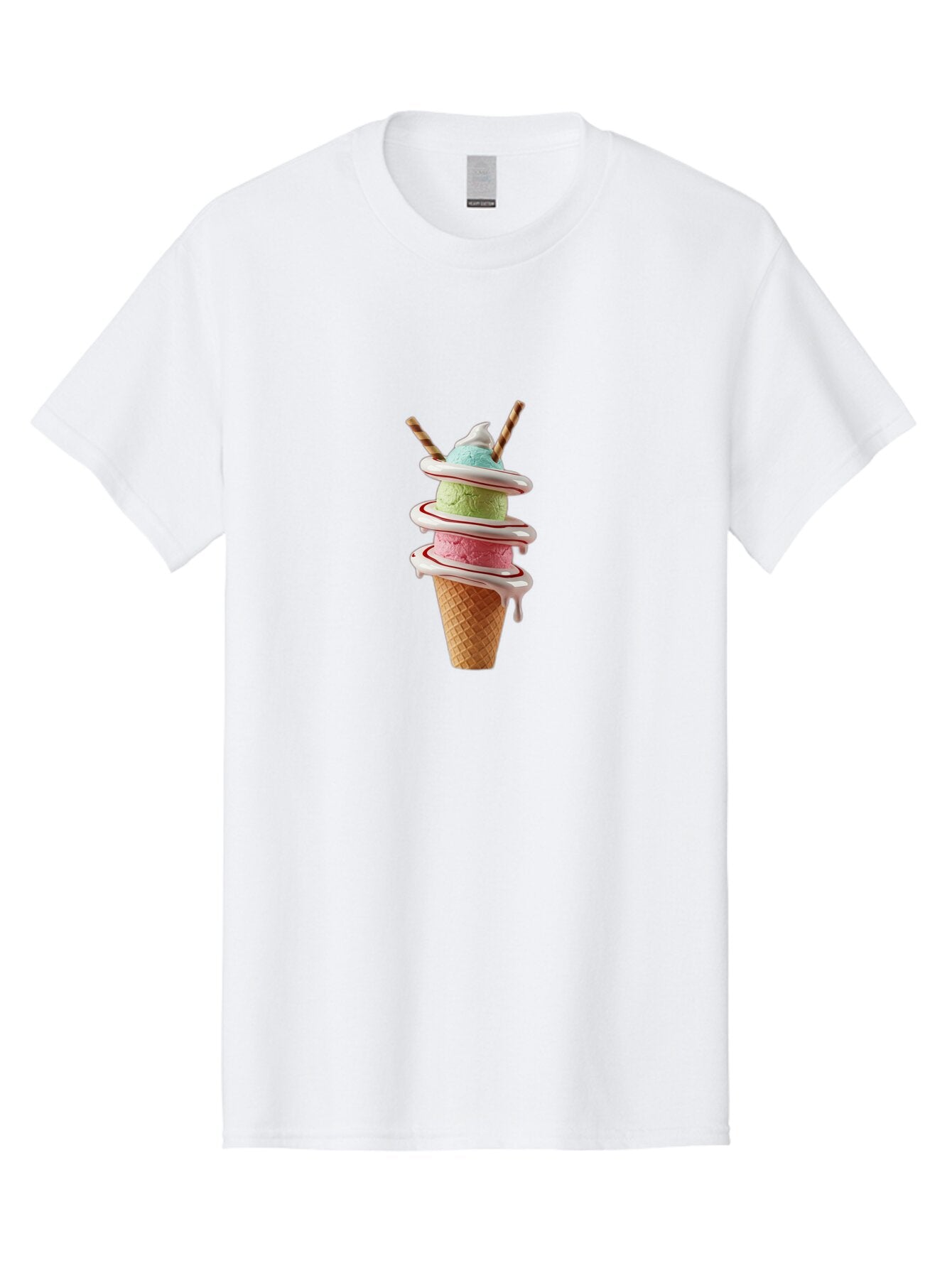 Tri-Colored-Ice-Cream-Cone Men'S Graphic Tee, 100% Cotton, Comfortable Casual Summer Wear, Machine Washable, Vintage Camera, Old Camera, Antique Camera, Black Camera, Classic Photography, Photography Equipment, Nostalgic Device, Film Camera, Ban856 5