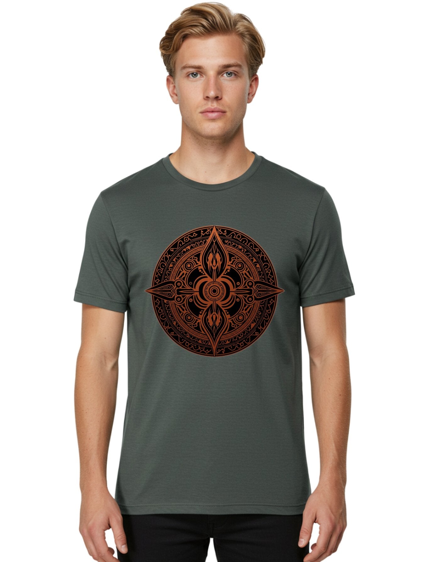 Tribal-Mandala Men'S Graphic Tee, 100% Cotton, Comfortable Casual Summer Wear, Machine Washable, Vintage Camera, Old Camera, Antique Camera, Black Camera, Classic Photography, Photography Equipment, Nostalgic Device, Film Camera, Camera Art Ban857 16