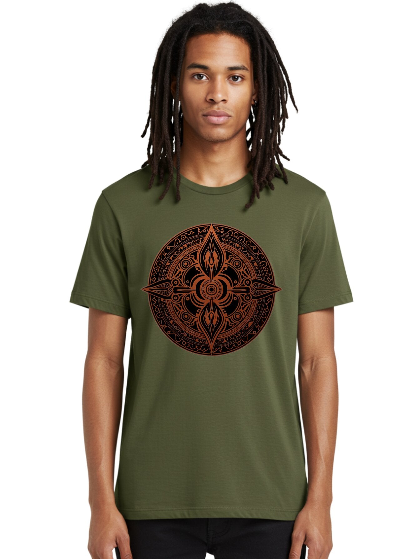 Tribal-Mandala Men'S Graphic Tee, 100% Cotton, Comfortable Casual Summer Wear, Machine Washable, Vintage Camera, Old Camera, Antique Camera, Black Camera, Classic Photography, Photography Equipment, Nostalgic Device, Film Camera, Camera Art Ban857 22