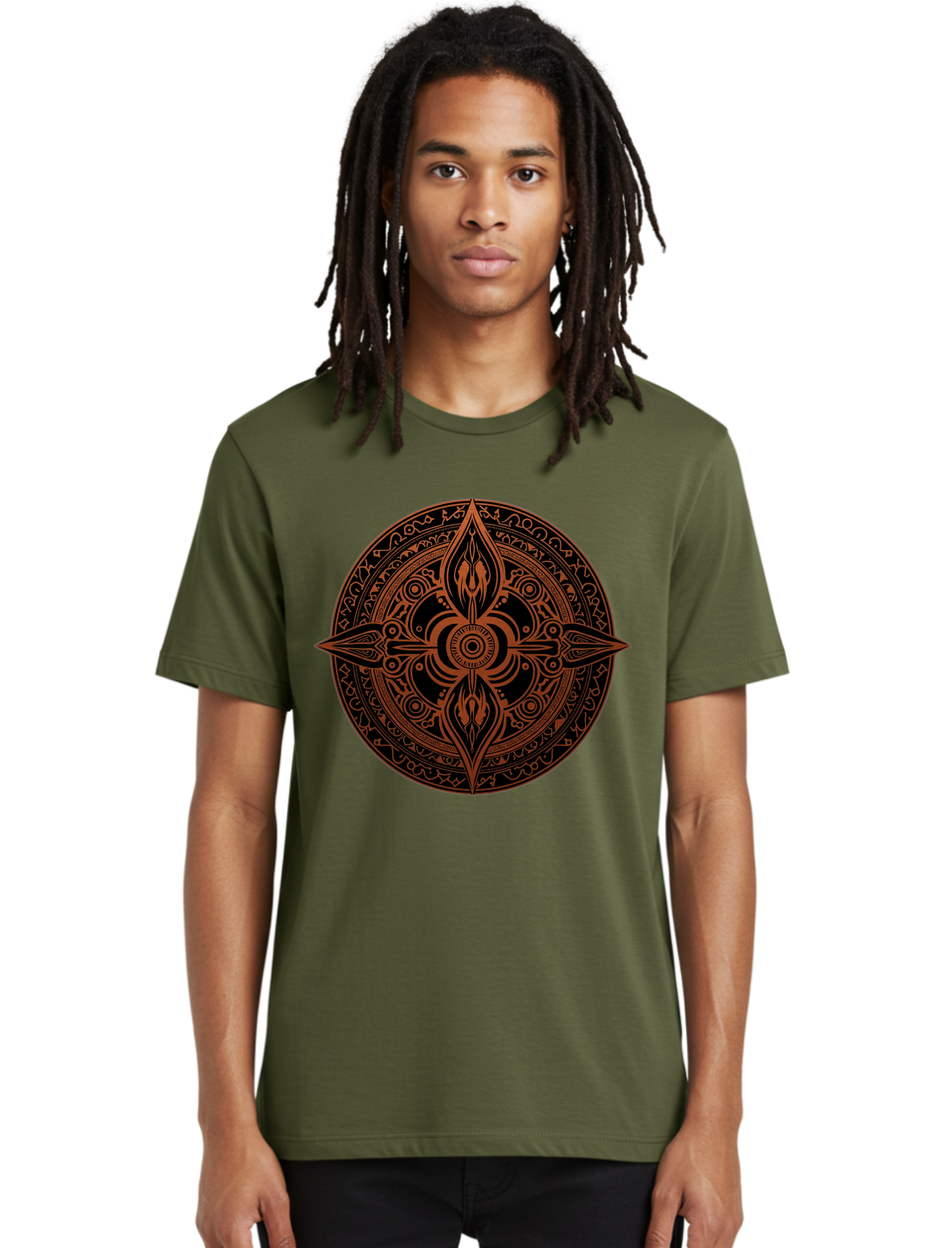 Tribal-Mandala Men'S Graphic Tee, 100% Cotton, Comfortable Casual Summer Wear, Machine Washable, Vintage Camera, Old Camera, Antique Camera, Black Camera, Classic Photography, Photography Equipment, Nostalgic Device, Film Camera, Camera Art Ban857 24