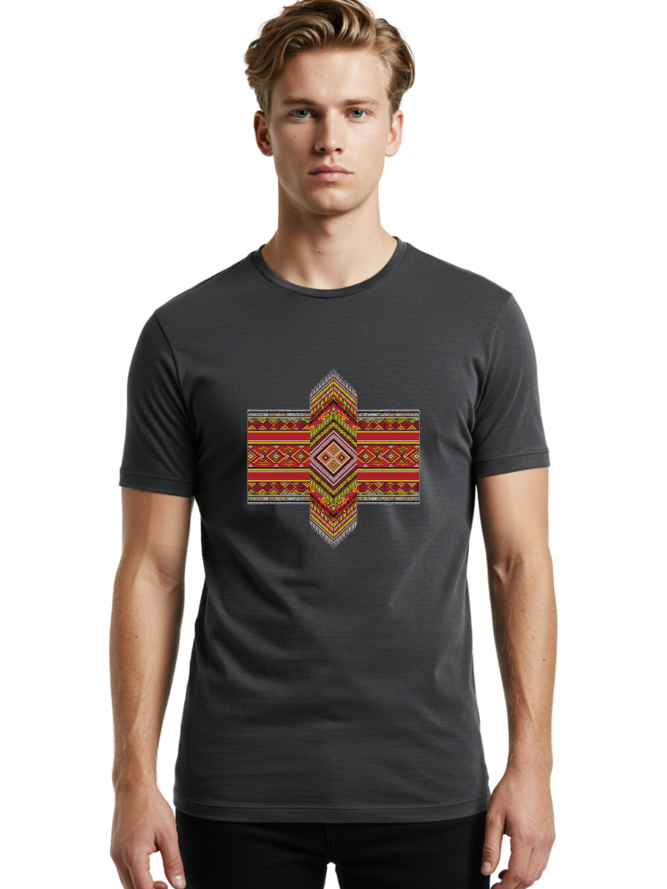 Tribal-Pattern-Cross Men'S Graphic Tee, 100% Cotton, Comfortable Casual Summer Wear, Machine Washable, Vintage Camera, Old Camera, Antique Camera, Black Camera, Classic Photography, Photography Equipment, Nostalgic Device, Film Camera, Ban858 22