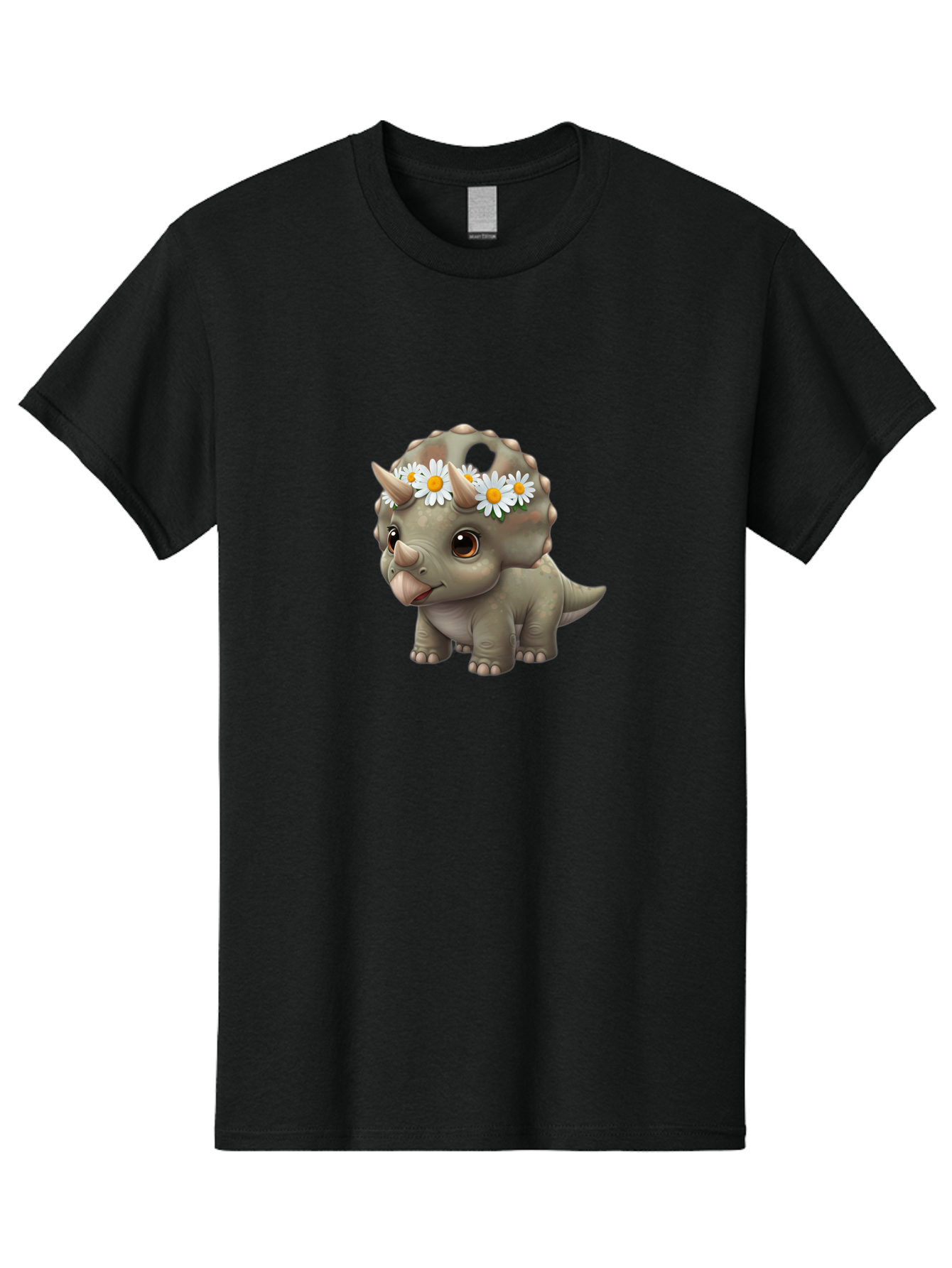 Triceratops-With-Daisies Men'S Graphic Tee, 100% Cotton, Comfortable Casual Summer Wear, Machine Washable, Vintage Camera, Old Camera, Antique Camera, Black Camera, Classic Photography, Photography Equipment, Nostalgic Device, Film Camera, Ban861 8