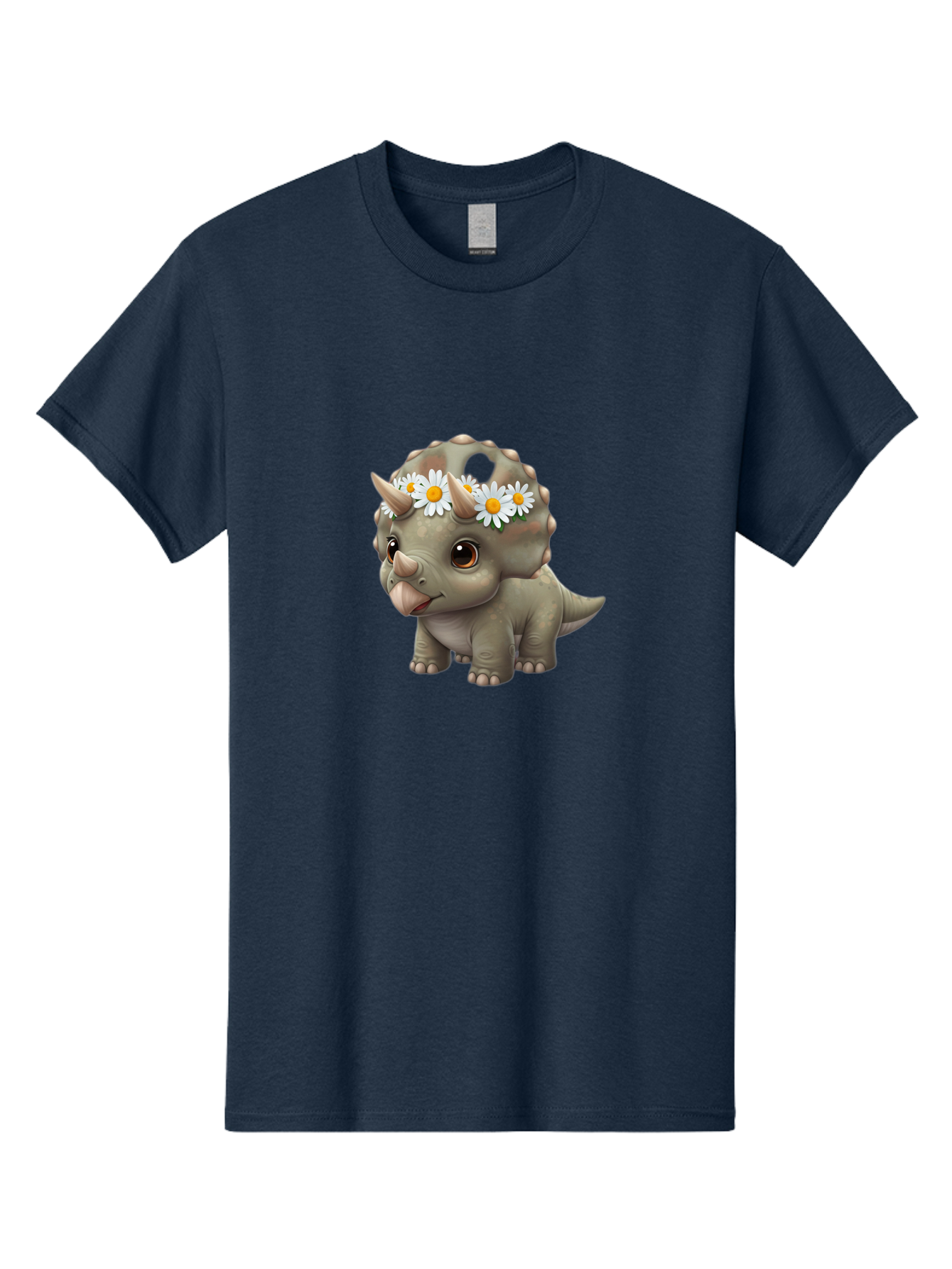 Triceratops-With-Daisies Men'S Graphic Tee, 100% Cotton, Comfortable Casual Summer Wear, Machine Washable, Vintage Camera, Old Camera, Antique Camera, Black Camera, Classic Photography, Photography Equipment, Nostalgic Device, Film Camera, Ban861