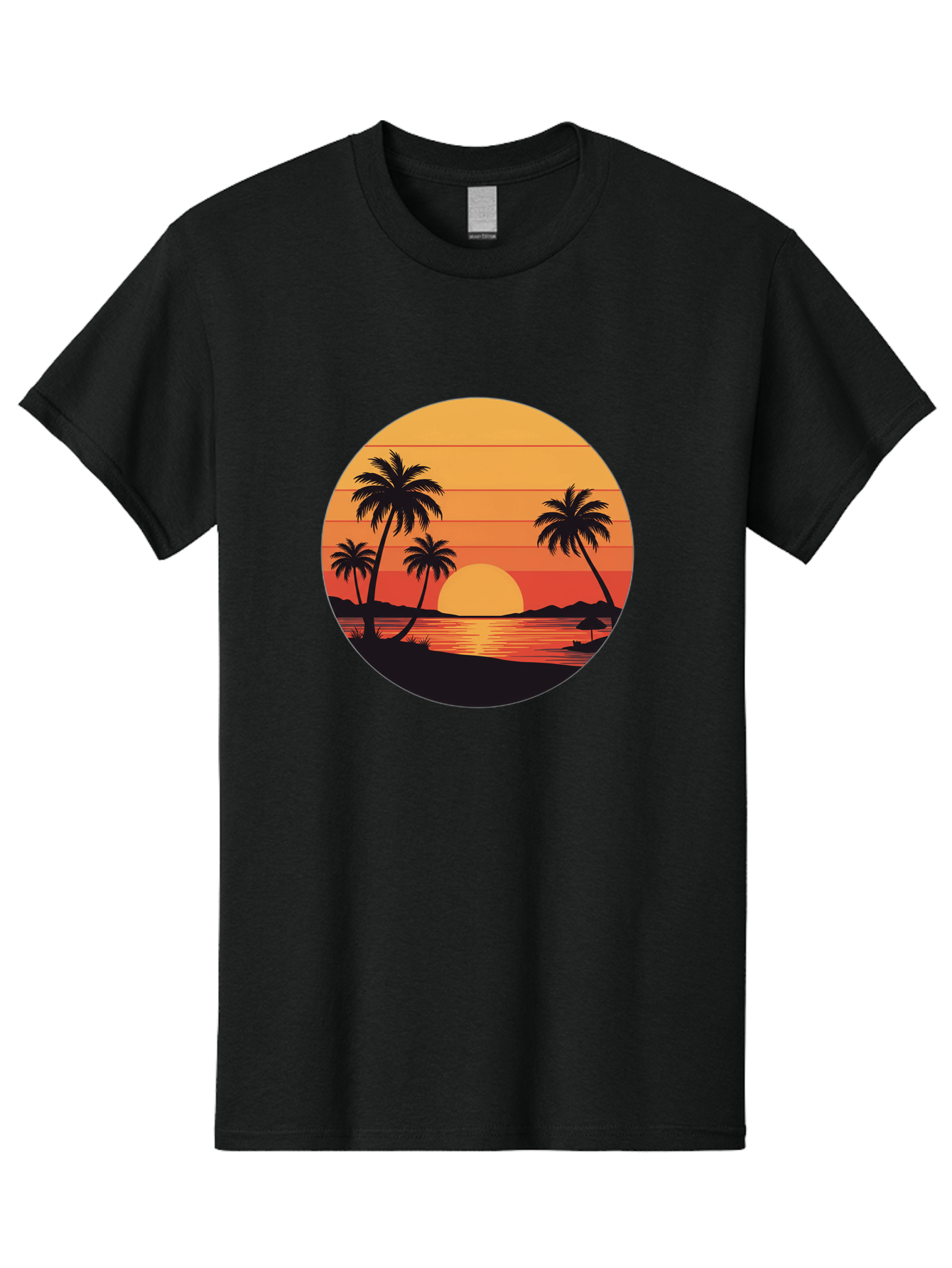 Tropical-Sunset Men'S Graphic Tee, 100% Cotton, Comfortable Casual Summer Wear, Machine Washable, Vintage Camera, Old Camera, Antique Camera, Black Camera, Classic Photography, Photography Equipment, Nostalgic Device, Film Camera, Camera Art Ban862 4