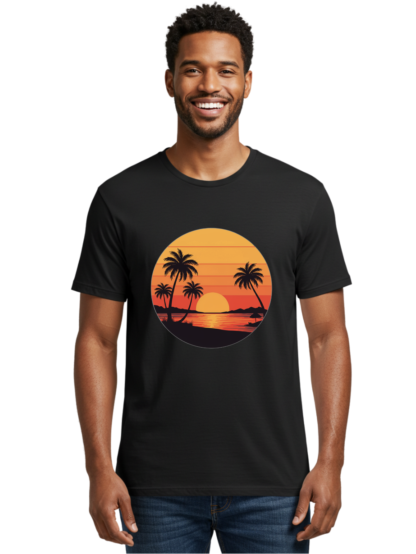 Tropical-Sunset Men'S Graphic Tee, 100% Cotton, Comfortable Casual Summer Wear, Machine Washable, Vintage Camera, Old Camera, Antique Camera, Black Camera, Classic Photography, Photography Equipment, Nostalgic Device, Film Camera, Camera Art Ban862 19