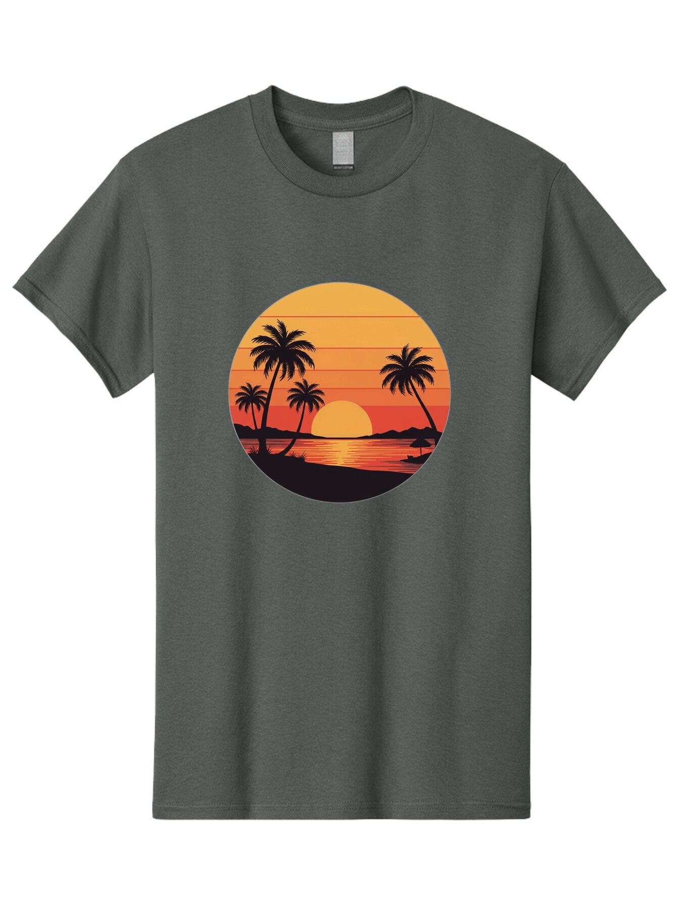 Tropical-Sunset Men'S Graphic Tee, 100% Cotton, Comfortable Casual Summer Wear, Machine Washable, Vintage Camera, Old Camera, Antique Camera, Black Camera, Classic Photography, Photography Equipment, Nostalgic Device, Film Camera, Camera Art Ban862 4