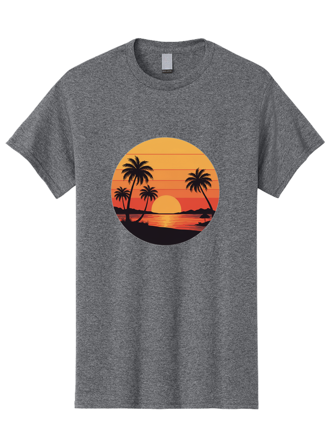 Tropical-Sunset Men'S Graphic Tee, 100% Cotton, Comfortable Casual Summer Wear, Machine Washable, Vintage Camera, Old Camera, Antique Camera, Black Camera, Classic Photography, Photography Equipment, Nostalgic Device, Film Camera, Camera Art Ban862 3