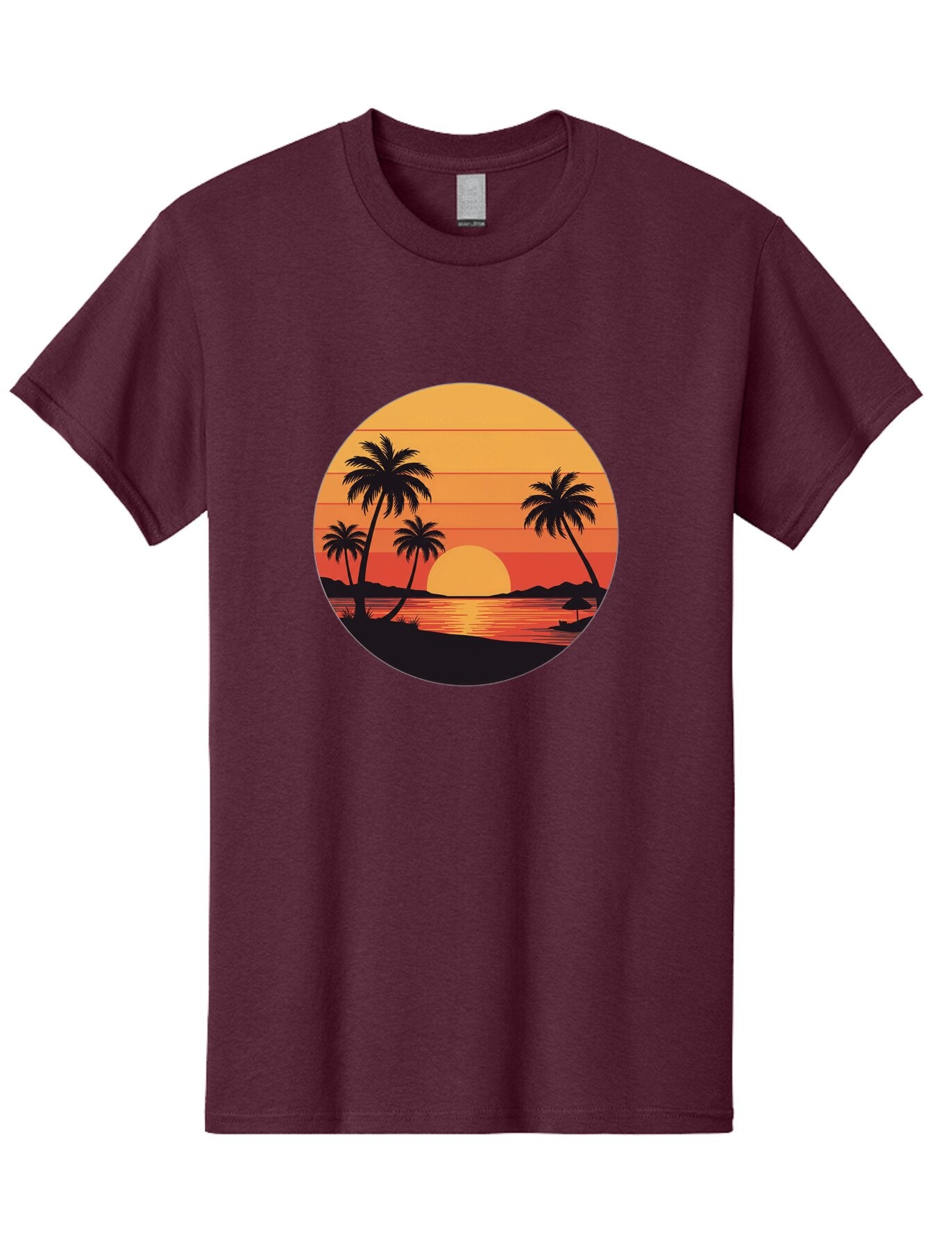 Tropical-Sunset Men'S Graphic Tee, 100% Cotton, Comfortable Casual Summer Wear, Machine Washable, Vintage Camera, Old Camera, Antique Camera, Black Camera, Classic Photography, Photography Equipment, Nostalgic Device, Film Camera, Camera Art Ban862 5