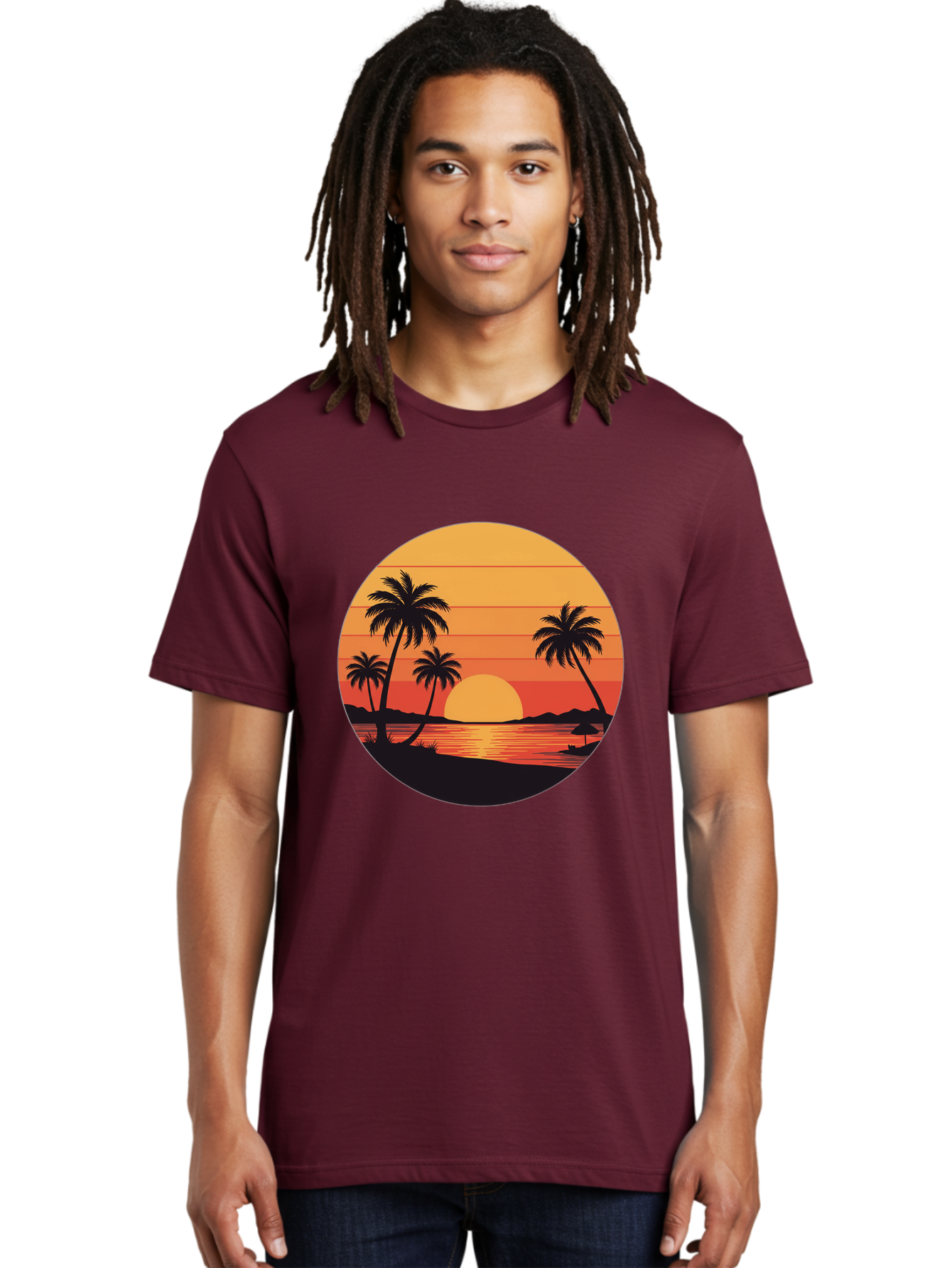 Tropical-Sunset Men'S Graphic Tee, 100% Cotton, Comfortable Casual Summer Wear, Machine Washable, Vintage Camera, Old Camera, Antique Camera, Black Camera, Classic Photography, Photography Equipment, Nostalgic Device, Film Camera, Camera Art Ban862 23