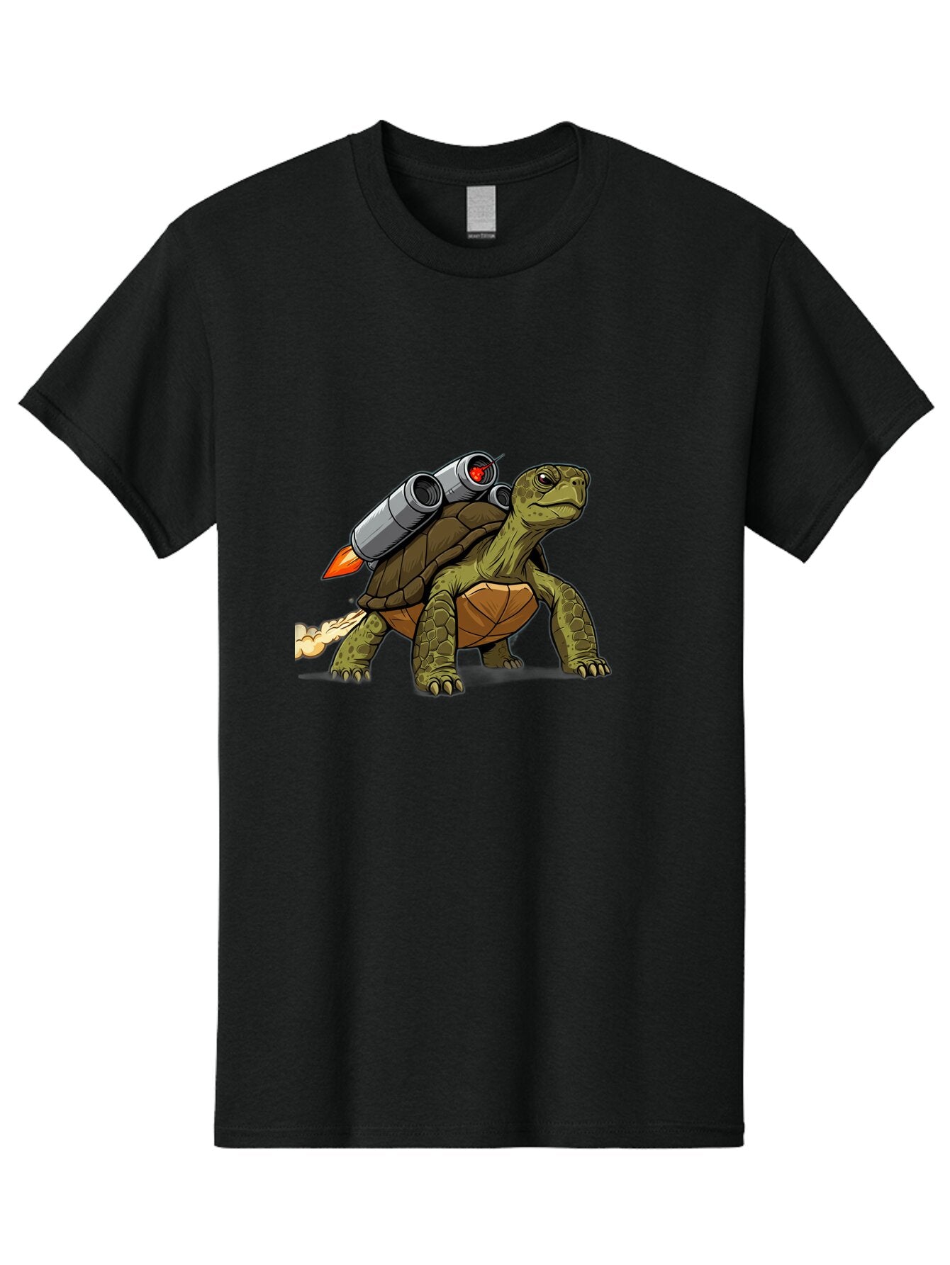 Turtle-Rocket-2 Men'S Graphic Tee, 100% Cotton, Comfortable Casual Summer Wear, Machine Washable, Vintage Camera, Old Camera, Antique Camera, Black Camera, Classic Photography, Photography Equipment, Nostalgic Device, Film Camera, Camera Art Ban868 4
