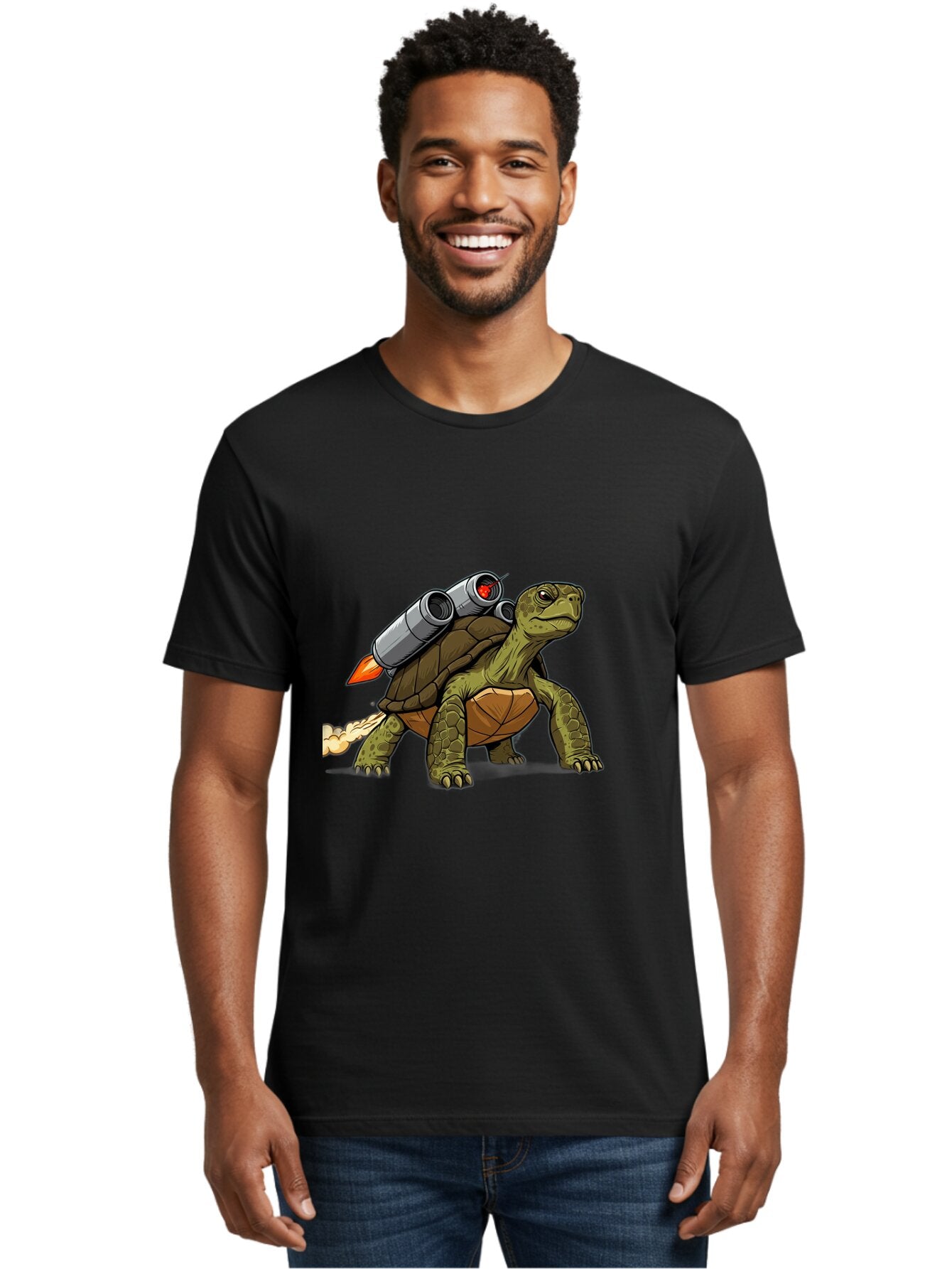 Turtle-Rocket-2 Men'S Graphic Tee, 100% Cotton, Comfortable Casual Summer Wear, Machine Washable, Vintage Camera, Old Camera, Antique Camera, Black Camera, Classic Photography, Photography Equipment, Nostalgic Device, Film Camera, Camera Art Ban868 18