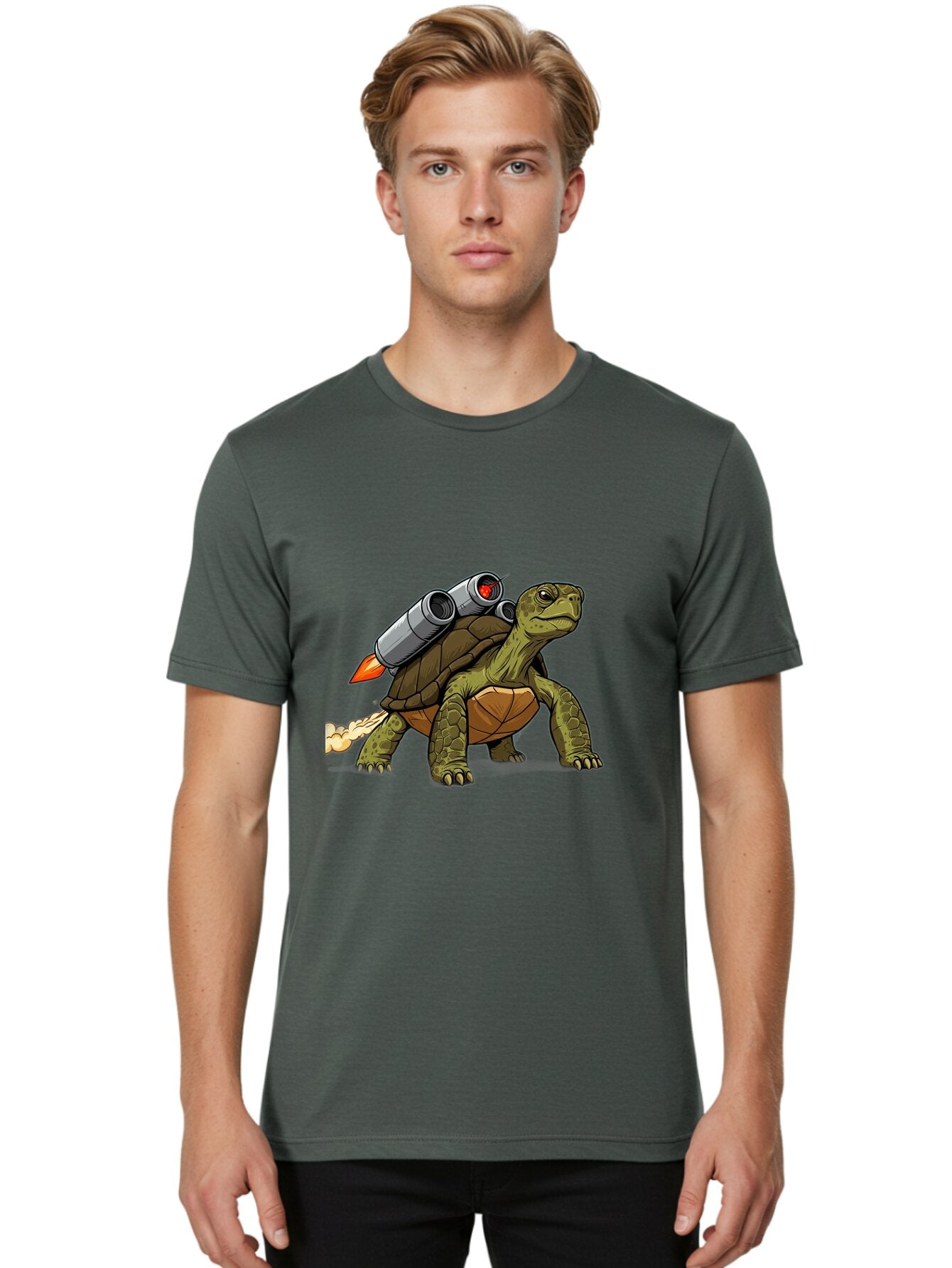Turtle-Rocket-2 Men'S Graphic Tee, 100% Cotton, Comfortable Casual Summer Wear, Machine Washable, Vintage Camera, Old Camera, Antique Camera, Black Camera, Classic Photography, Photography Equipment, Nostalgic Device, Film Camera, Camera Art Ban868 28
