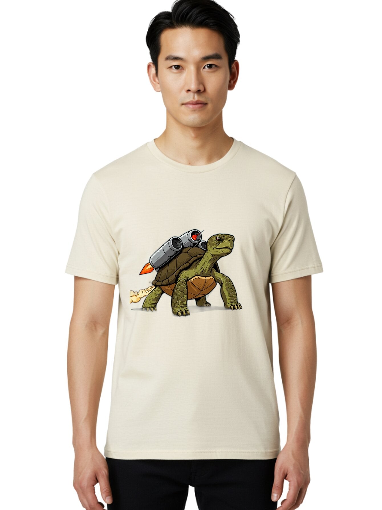Turtle-Rocket-2 Men'S Graphic Tee, 100% Cotton, Comfortable Casual Summer Wear, Machine Washable, Vintage Camera, Old Camera, Antique Camera, Black Camera, Classic Photography, Photography Equipment, Nostalgic Device, Film Camera, Camera Art Ban868 24