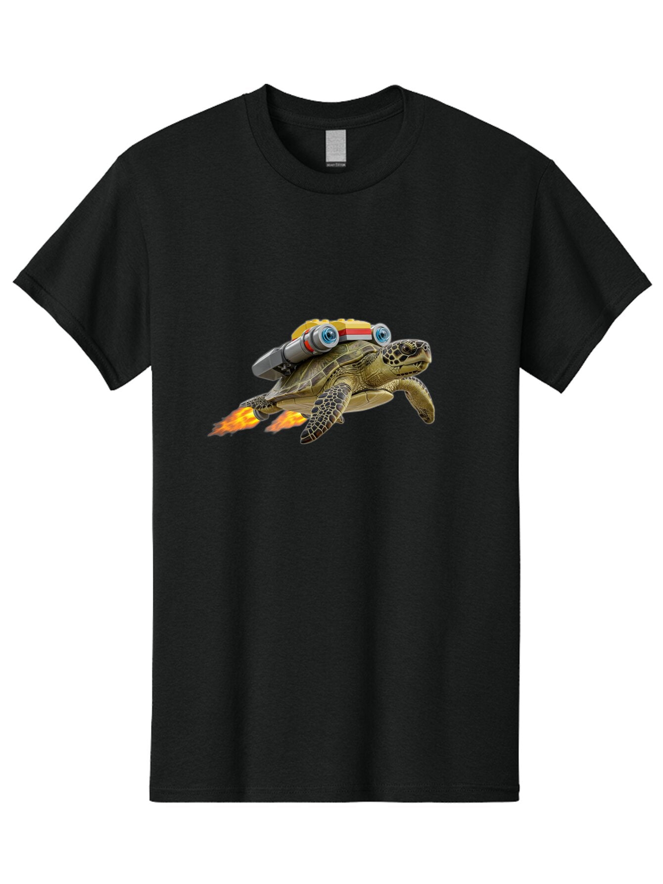 Turtle-With-Jetpack Men'S Graphic Tee, 100% Cotton, Comfortable Casual Summer Wear, Machine Washable, Vintage Camera, Old Camera, Antique Camera, Black Camera, Classic Photography, Photography Equipment, Nostalgic Device, Film Camera, Ban871 10