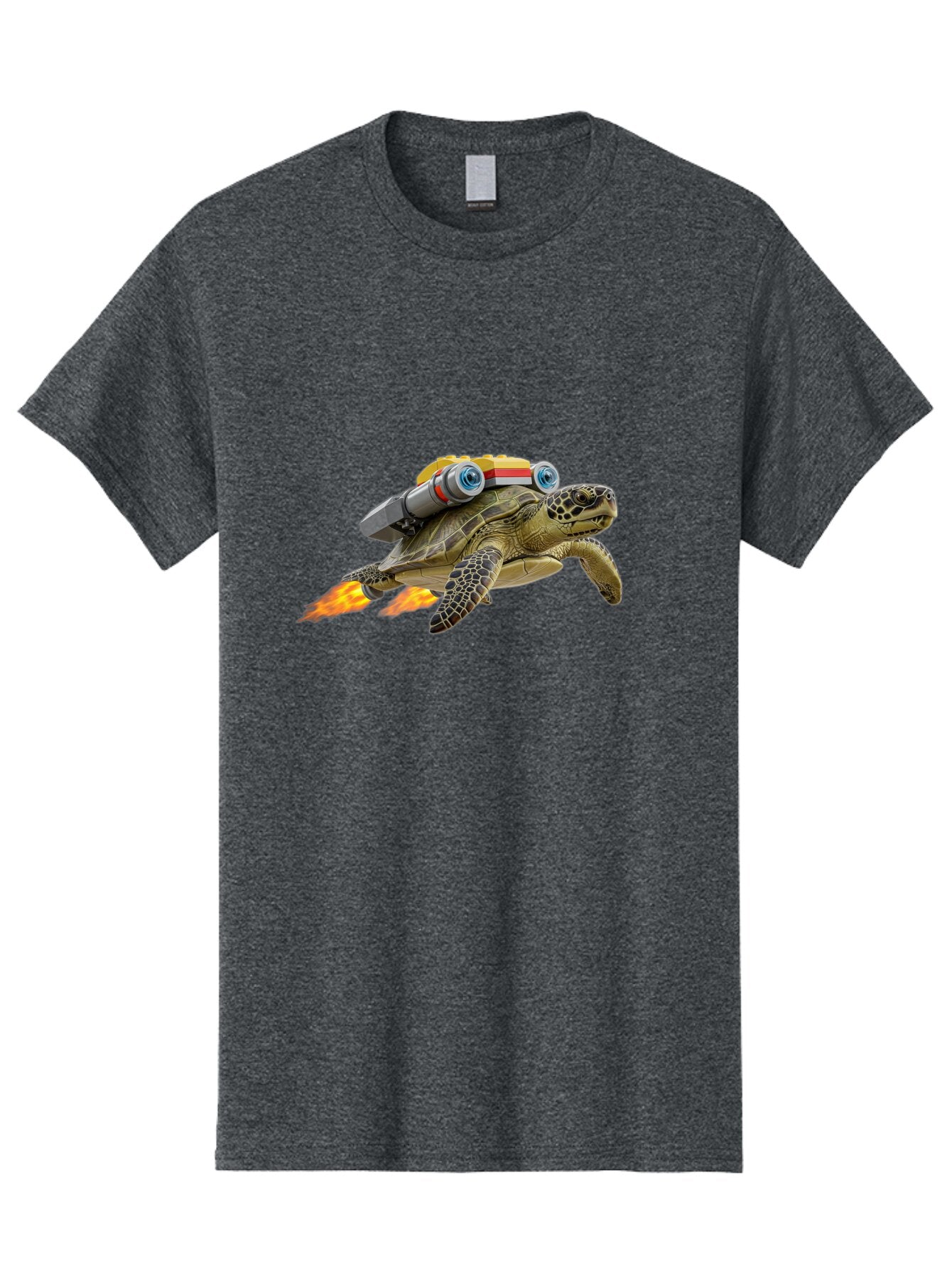 Turtle-With-Jetpack Men'S Graphic Tee, 100% Cotton, Comfortable Casual Summer Wear, Machine Washable, Vintage Camera, Old Camera, Antique Camera, Black Camera, Classic Photography, Photography Equipment, Nostalgic Device, Film Camera, Ban871