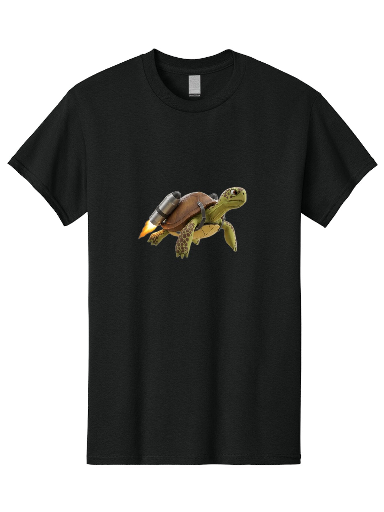 Turtle-With-Rocket-Pack-1 Men'S Graphic Tee, 100% Cotton, Comfortable Casual Summer Wear, Machine Washable, Vintage Camera, Old Camera, Antique Camera, Black Camera, Classic Photography, Photography Equipment, Nostalgic Device, Film Camera, Ban872 11