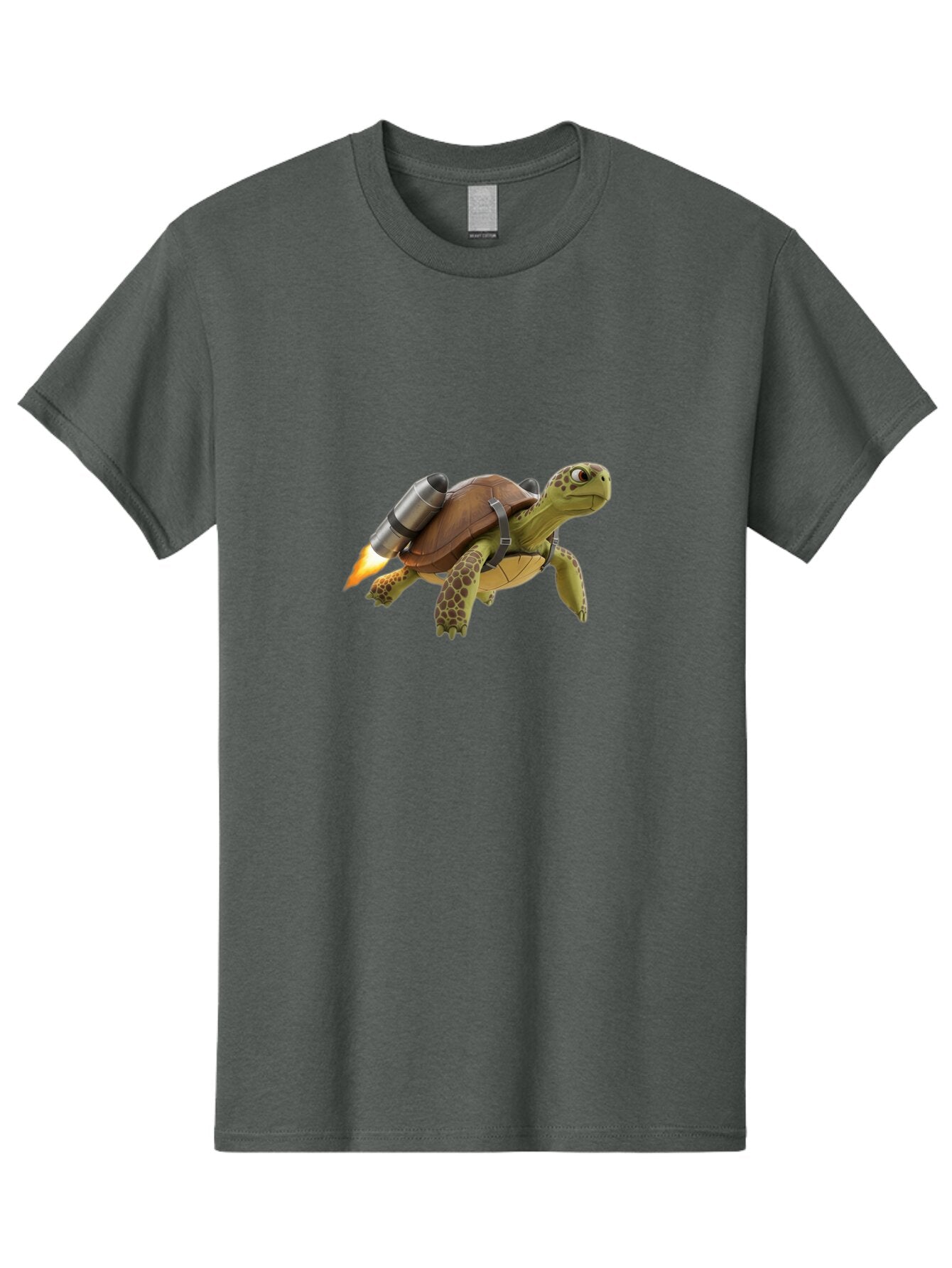 Turtle-With-Rocket-Pack-1 Men'S Graphic Tee, 100% Cotton, Comfortable Casual Summer Wear, Machine Washable, Vintage Camera, Old Camera, Antique Camera, Black Camera, Classic Photography, Photography Equipment, Nostalgic Device, Film Camera, Ban872 15