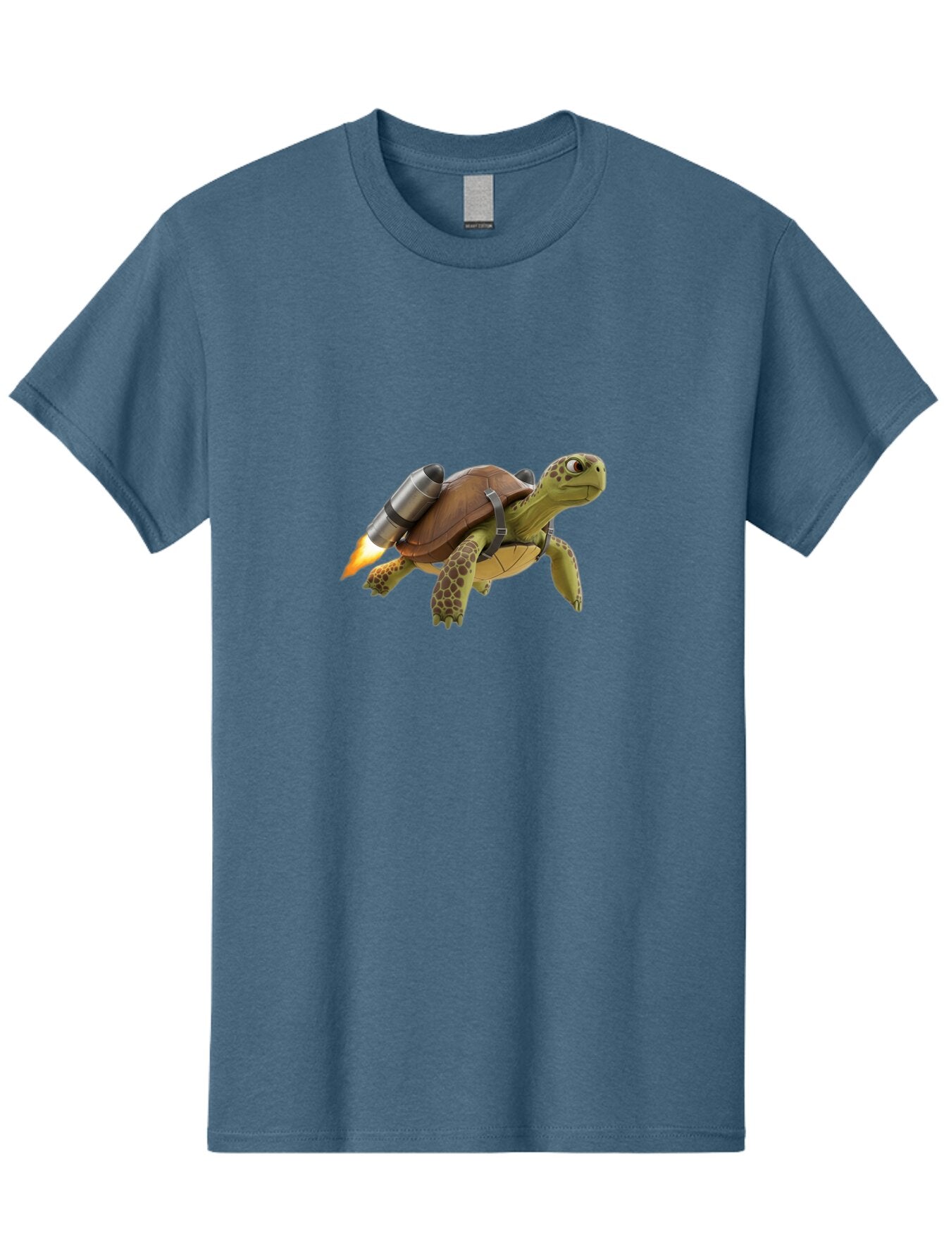 Turtle-With-Rocket-Pack-1 Men'S Graphic Tee, 100% Cotton, Comfortable Casual Summer Wear, Machine Washable, Vintage Camera, Old Camera, Antique Camera, Black Camera, Classic Photography, Photography Equipment, Nostalgic Device, Film Camera, Ban872 3