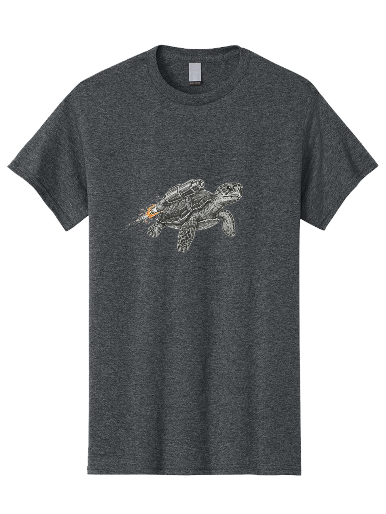Turtle-With-Rocket-Pack-2 Men'S Graphic Tee, 100% Cotton, Comfortable Casual Summer Wear, Machine Washable, Vintage Camera, Old Camera, Antique Camera, Black Camera, Classic Photography, Photography Equipment, Nostalgic Device, Film Camera, Ban873 7