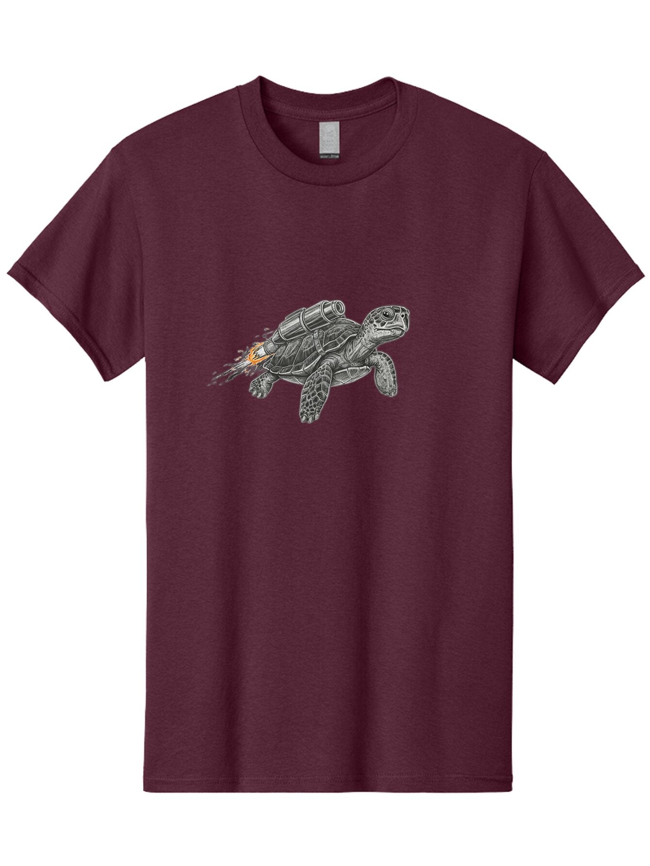Turtle-With-Rocket-Pack-2 Men'S Graphic Tee, 100% Cotton, Comfortable Casual Summer Wear, Machine Washable, Vintage Camera, Old Camera, Antique Camera, Black Camera, Classic Photography, Photography Equipment, Nostalgic Device, Film Camera, Ban873 5