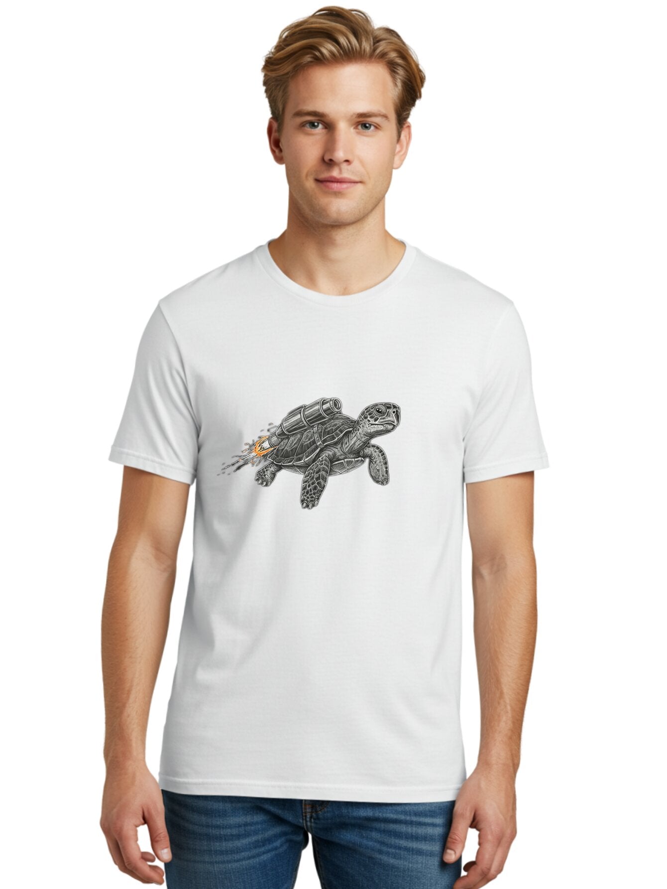 Turtle-With-Rocket-Pack-2 Men'S Graphic Tee, 100% Cotton, Comfortable Casual Summer Wear, Machine Washable, Vintage Camera, Old Camera, Antique Camera, Black Camera, Classic Photography, Photography Equipment, Nostalgic Device, Film Camera, Ban873 24