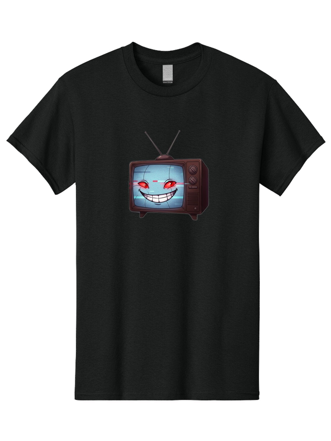 Tv-With-Creepy-Face Men'S Graphic Tee, 100% Cotton, Comfortable Casual Summer Wear, Machine Washable, Vintage Camera, Old Camera, Antique Camera, Black Camera, Classic Photography, Photography Equipment, Nostalgic Device, Film Camera, Ban877 11