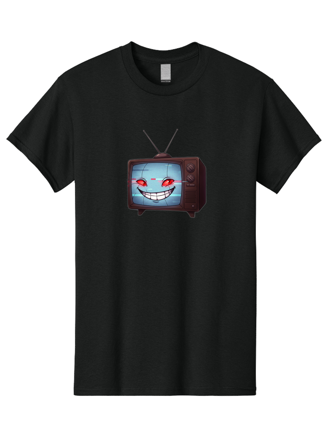 Tv-With-Creepy-Face Men'S Graphic Tee, 100% Cotton, Comfortable Casual Summer Wear, Machine Washable, Vintage Camera, Old Camera, Antique Camera, Black Camera, Classic Photography, Photography Equipment, Nostalgic Device, Film Camera, Ban877 4
