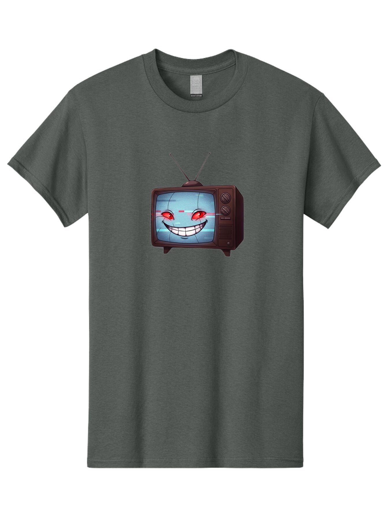 Tv-With-Creepy-Face Men'S Graphic Tee, 100% Cotton, Comfortable Casual Summer Wear, Machine Washable, Vintage Camera, Old Camera, Antique Camera, Black Camera, Classic Photography, Photography Equipment, Nostalgic Device, Film Camera, Ban877 3