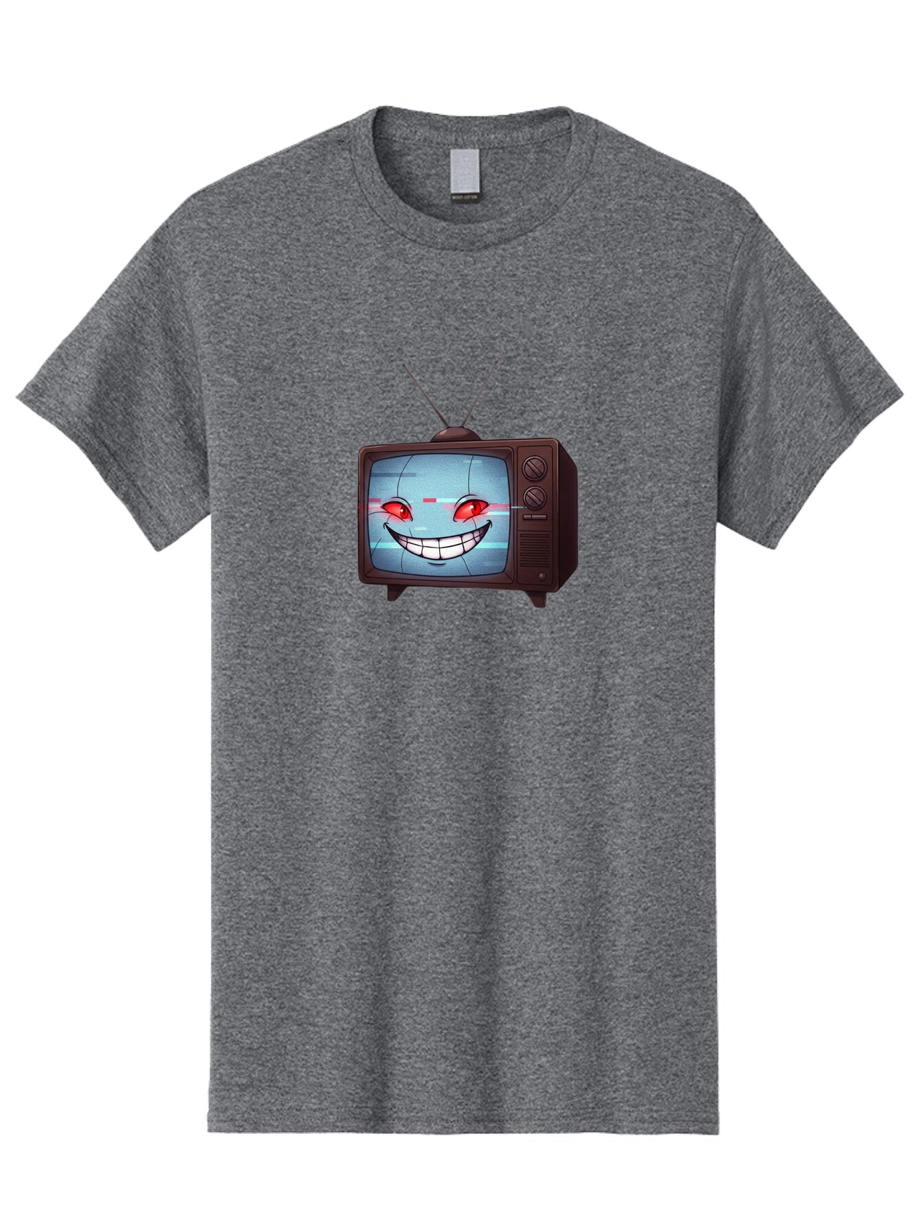 Tv-With-Creepy-Face Men'S Graphic Tee, 100% Cotton, Comfortable Casual Summer Wear, Machine Washable, Vintage Camera, Old Camera, Antique Camera, Black Camera, Classic Photography, Photography Equipment, Nostalgic Device, Film Camera, Ban877 4