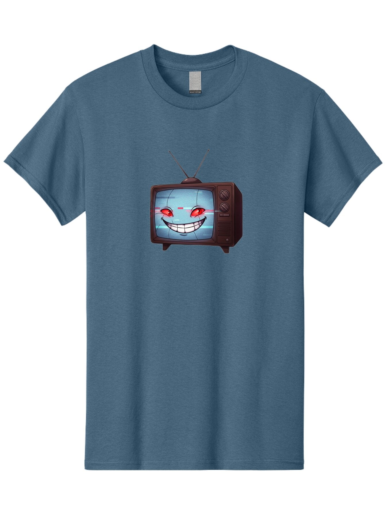 Tv-With-Creepy-Face Men'S Graphic Tee, 100% Cotton, Comfortable Casual Summer Wear, Machine Washable, Vintage Camera, Old Camera, Antique Camera, Black Camera, Classic Photography, Photography Equipment, Nostalgic Device, Film Camera, Ban877 8