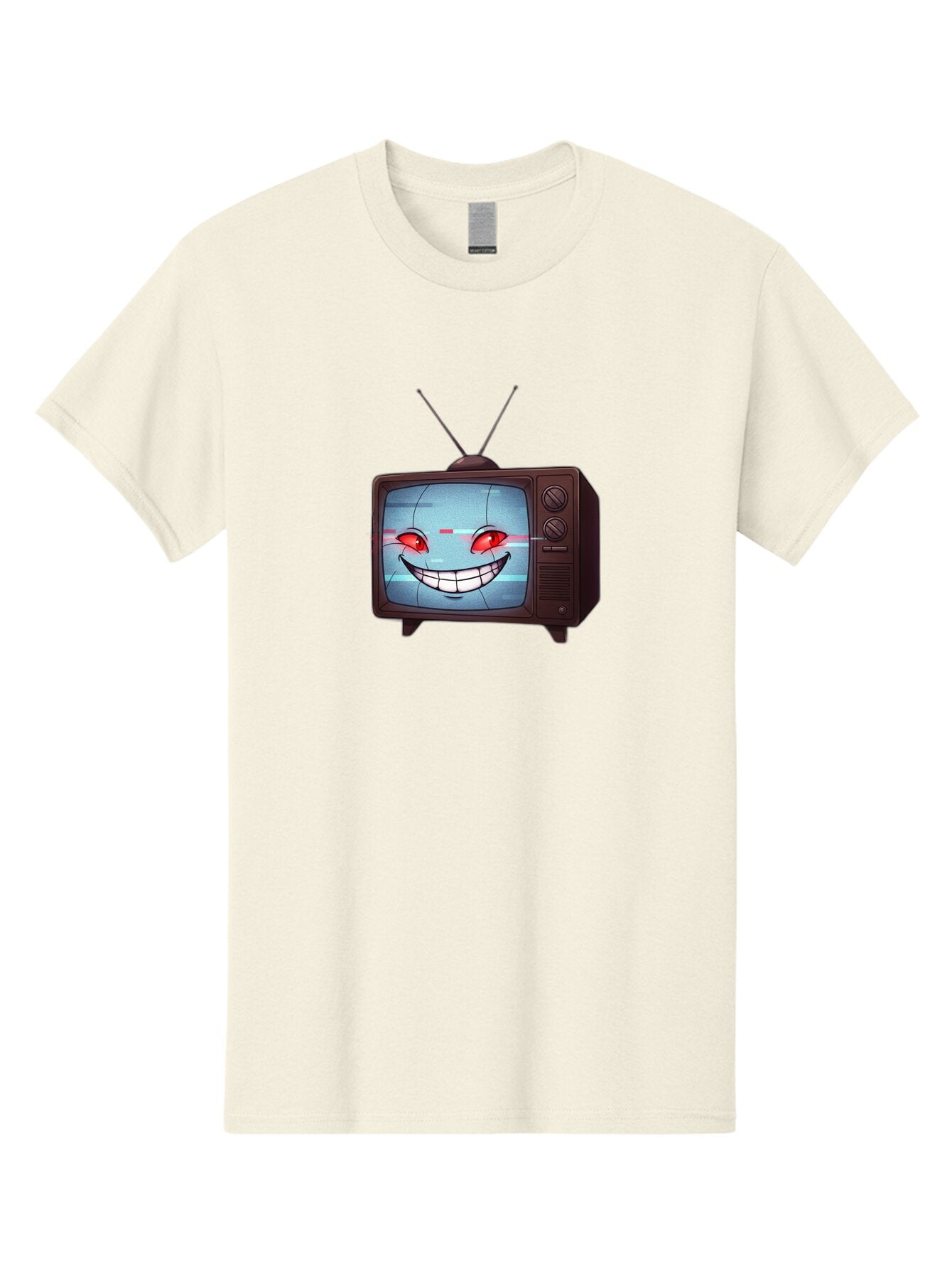 Tv-With-Creepy-Face Men'S Graphic Tee, 100% Cotton, Comfortable Casual Summer Wear, Machine Washable, Vintage Camera, Old Camera, Antique Camera, Black Camera, Classic Photography, Photography Equipment, Nostalgic Device, Film Camera, Ban877