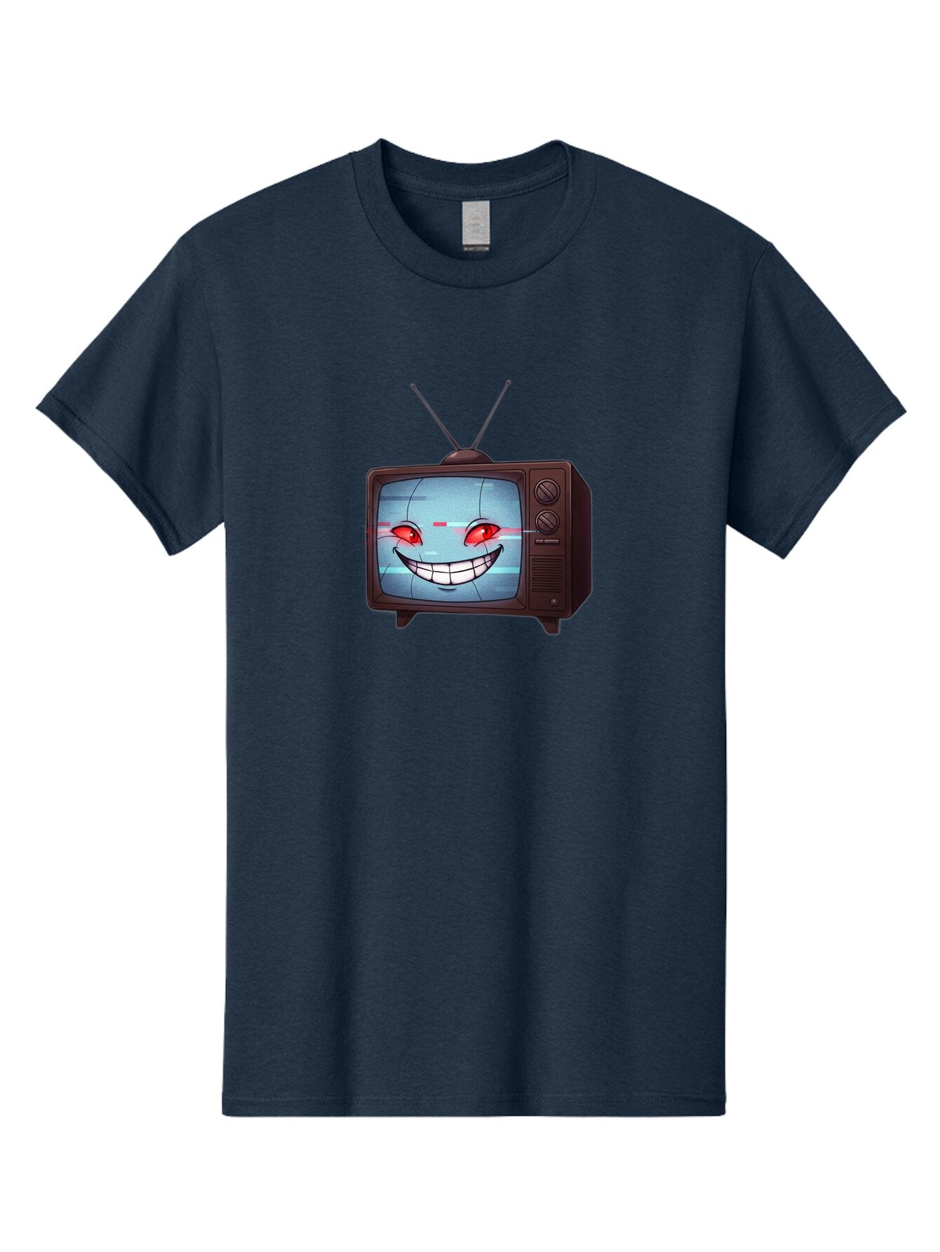 Tv-With-Creepy-Face Men'S Graphic Tee, 100% Cotton, Comfortable Casual Summer Wear, Machine Washable, Vintage Camera, Old Camera, Antique Camera, Black Camera, Classic Photography, Photography Equipment, Nostalgic Device, Film Camera, Ban877 6