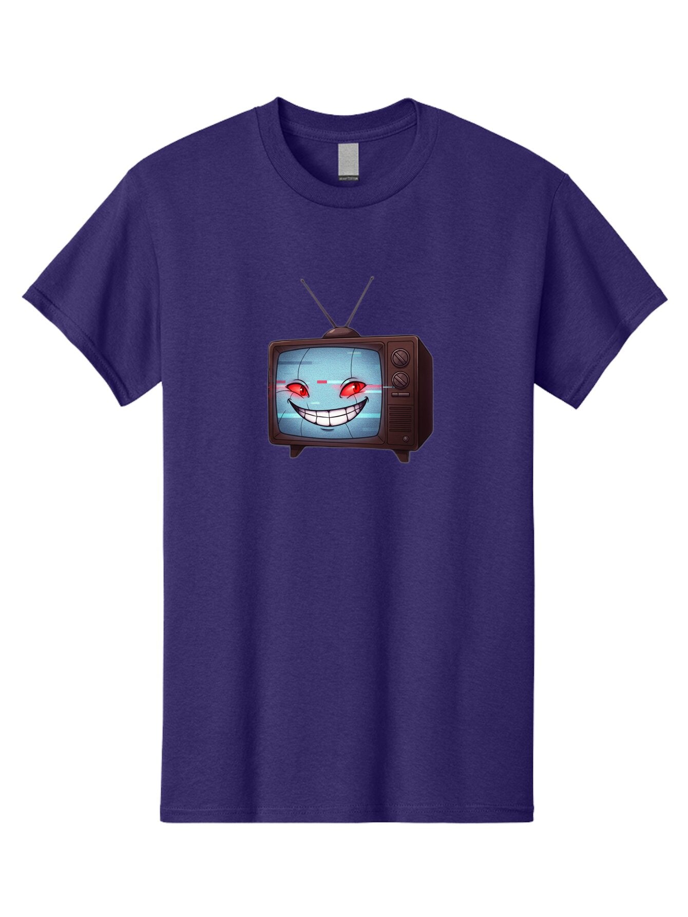 Tv-With-Creepy-Face Men'S Graphic Tee, 100% Cotton, Comfortable Casual Summer Wear, Machine Washable, Vintage Camera, Old Camera, Antique Camera, Black Camera, Classic Photography, Photography Equipment, Nostalgic Device, Film Camera, Ban877 7