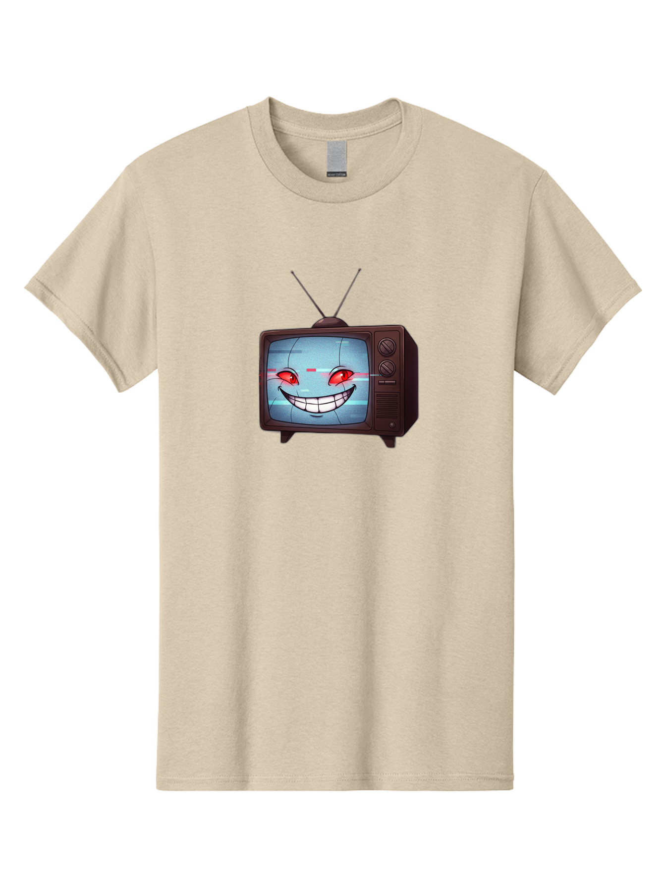 Tv-With-Creepy-Face Men'S Graphic Tee, 100% Cotton, Comfortable Casual Summer Wear, Machine Washable, Vintage Camera, Old Camera, Antique Camera, Black Camera, Classic Photography, Photography Equipment, Nostalgic Device, Film Camera, Ban877