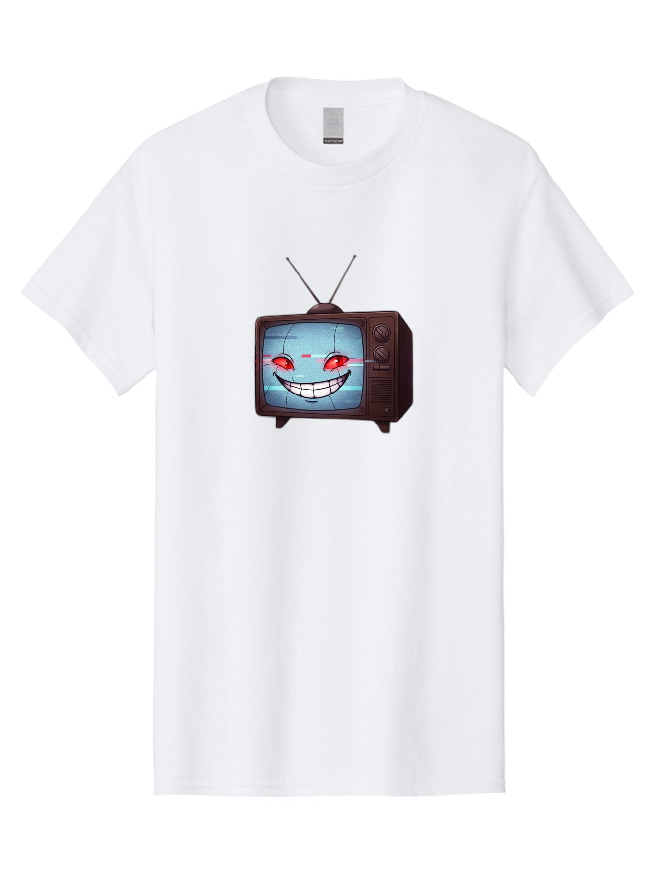Tv-With-Creepy-Face Men'S Graphic Tee, 100% Cotton, Comfortable Casual Summer Wear, Machine Washable, Vintage Camera, Old Camera, Antique Camera, Black Camera, Classic Photography, Photography Equipment, Nostalgic Device, Film Camera, Ban877 5
