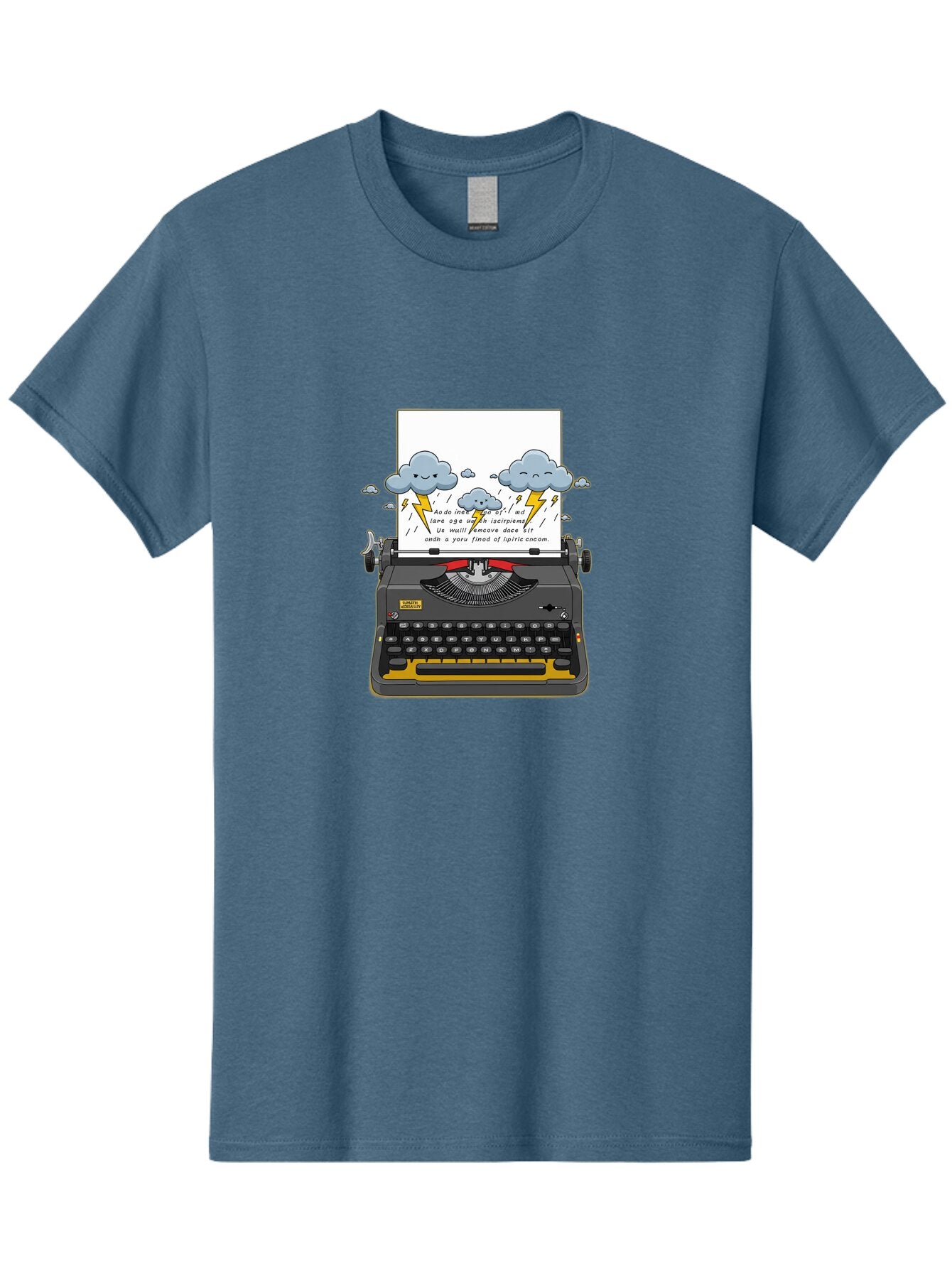 Typewriter-Storm Men'S Graphic Tee, 100% Cotton, Comfortable Casual Summer Wear, Machine Washable, Vintage Camera, Old Camera, Antique Camera, Black Camera, Classic Photography, Photography Equipment, Nostalgic Device, Film Camera, Camera Art Ban880 7